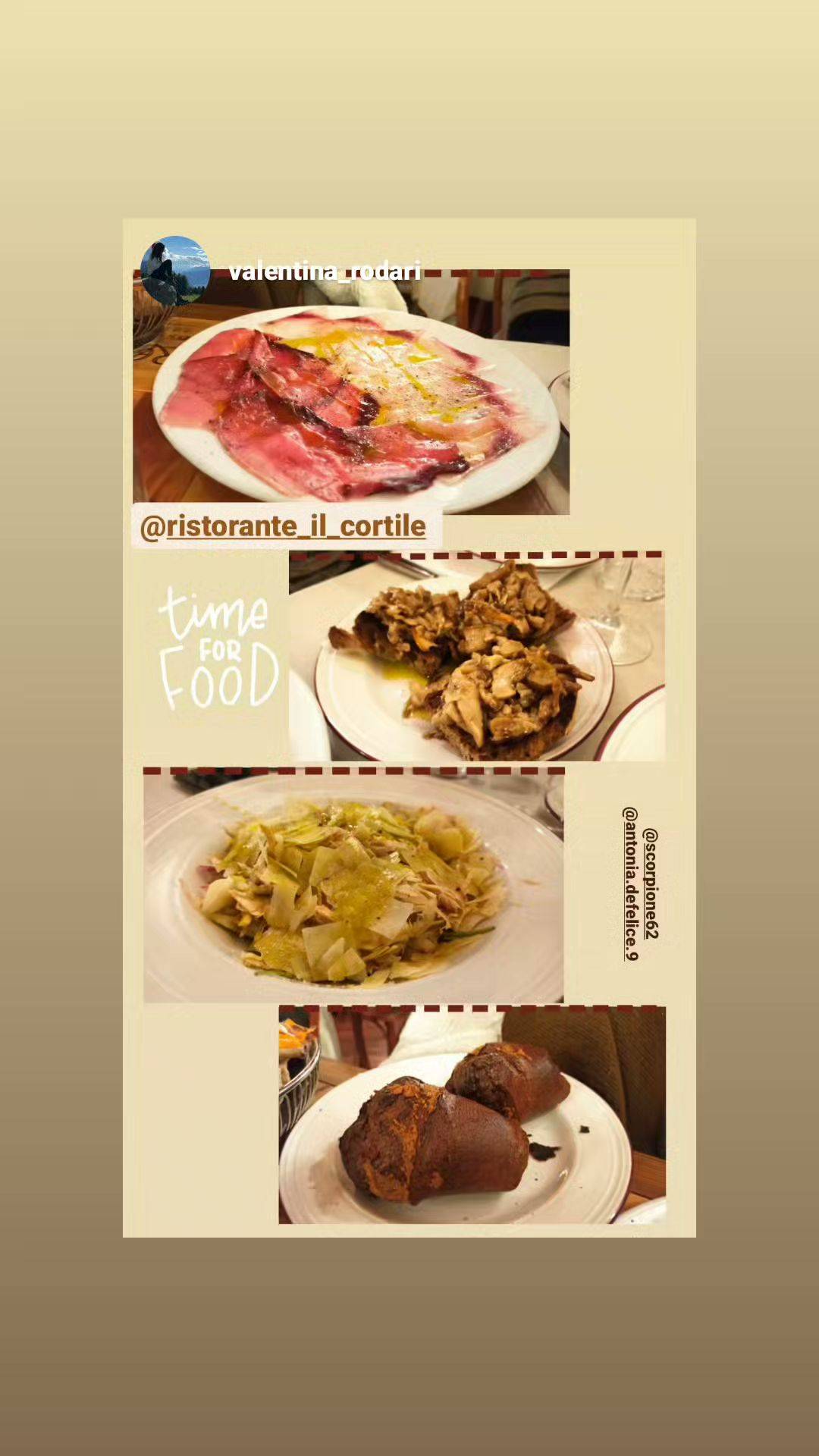 Menu di Ristorante Il Cortile dal 1929 