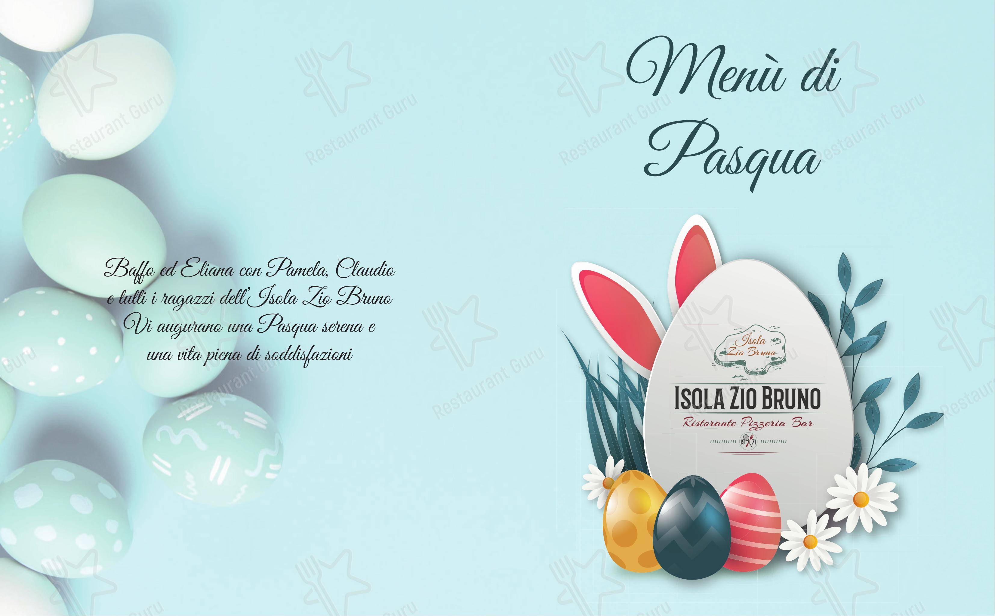 Menu bar per Ristorante Isola Zio Bruno ristorante