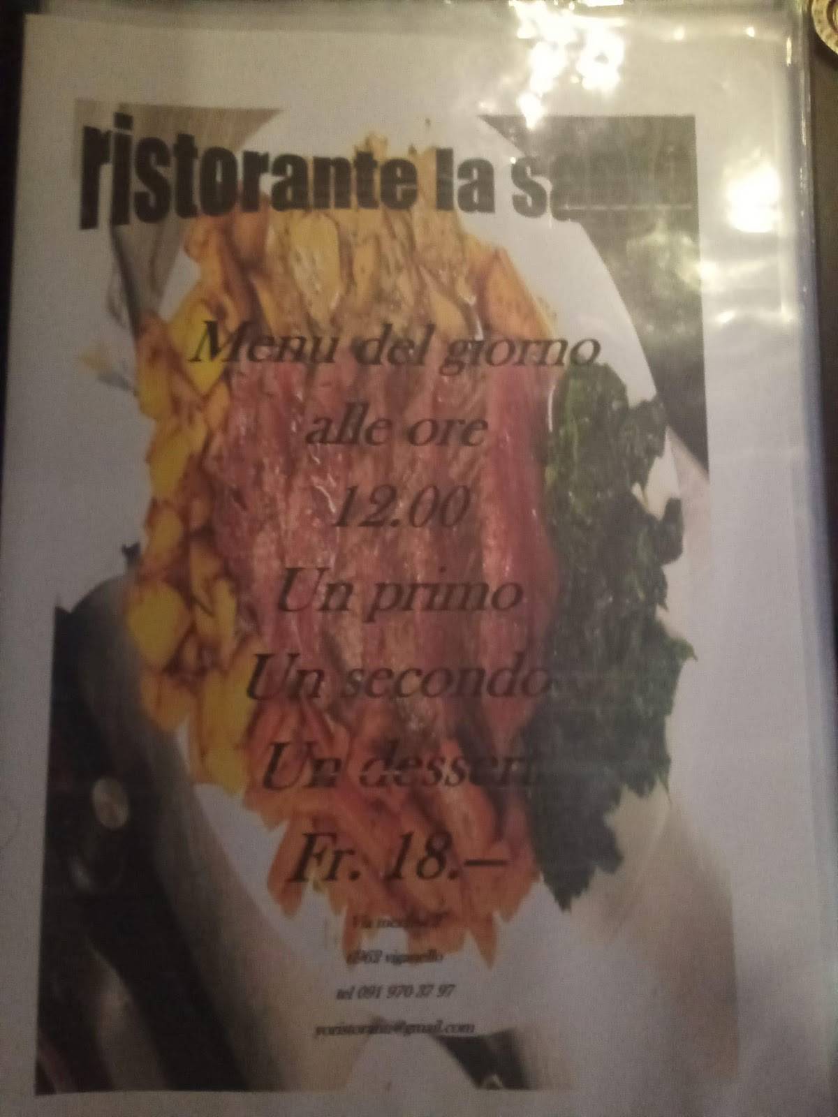 Menu di Ristorante La Santa 