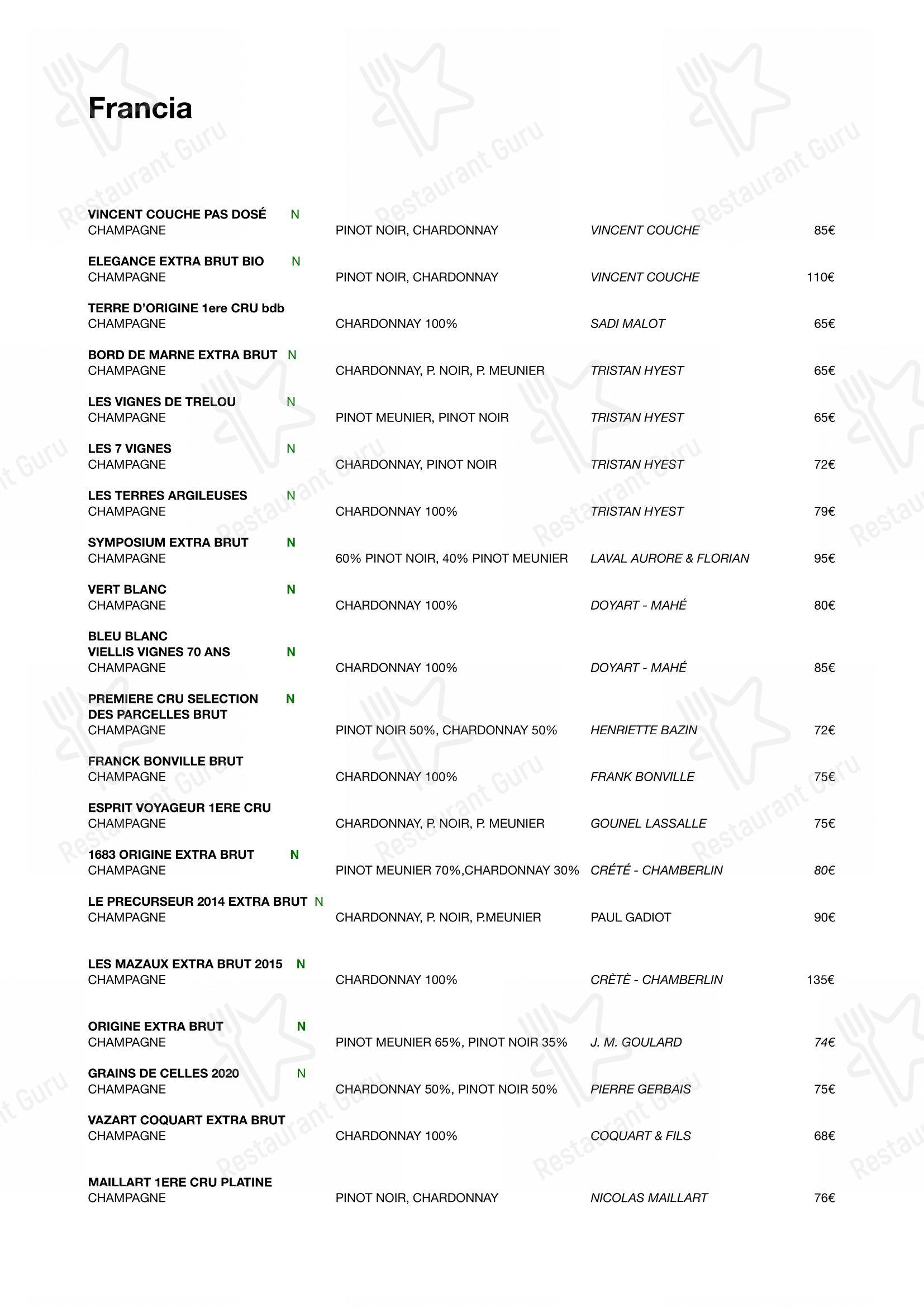 Menu bar per Ristorante Le Querce pizzeria