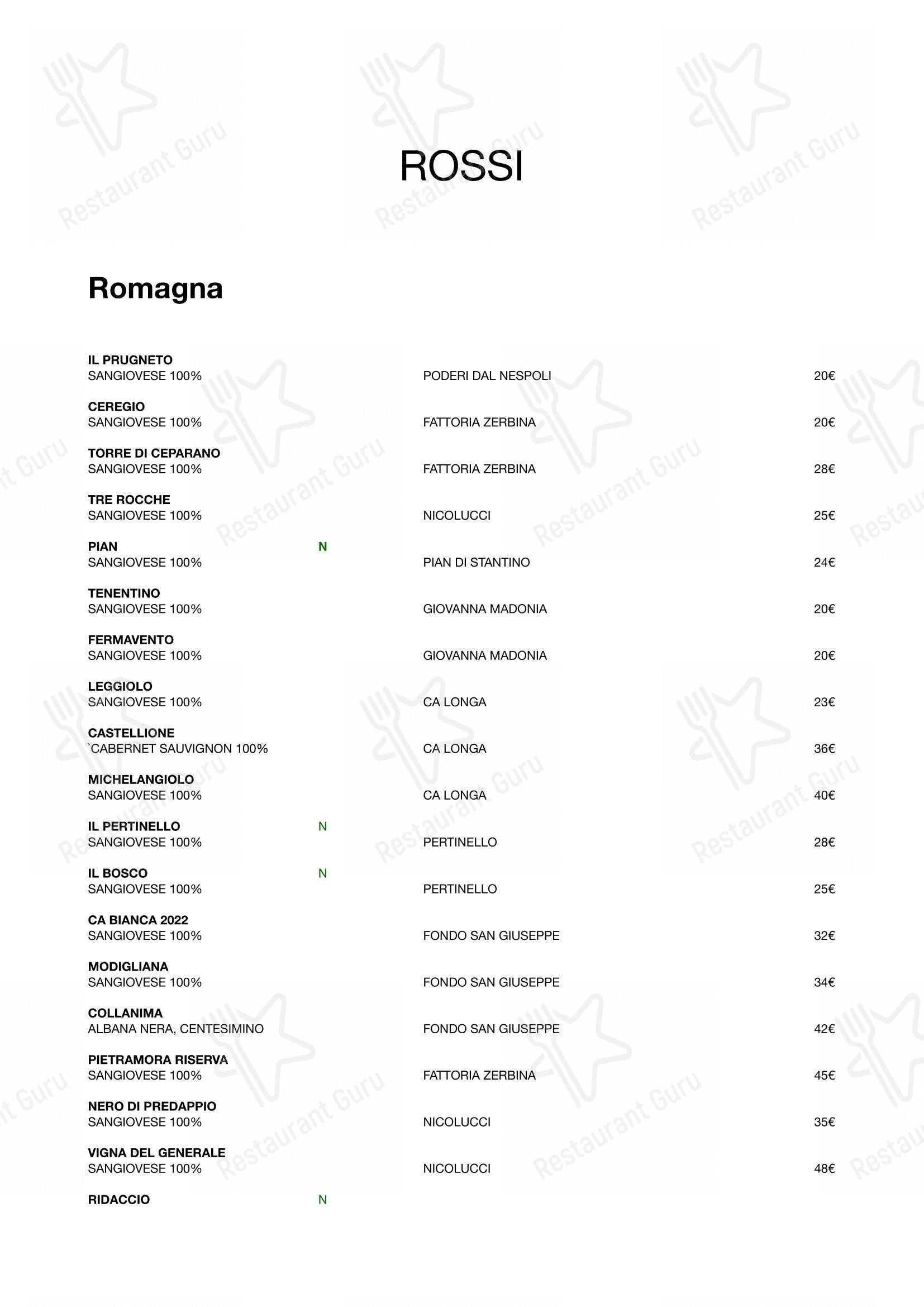 Ristorante Le Querce in Forli - Menu bar