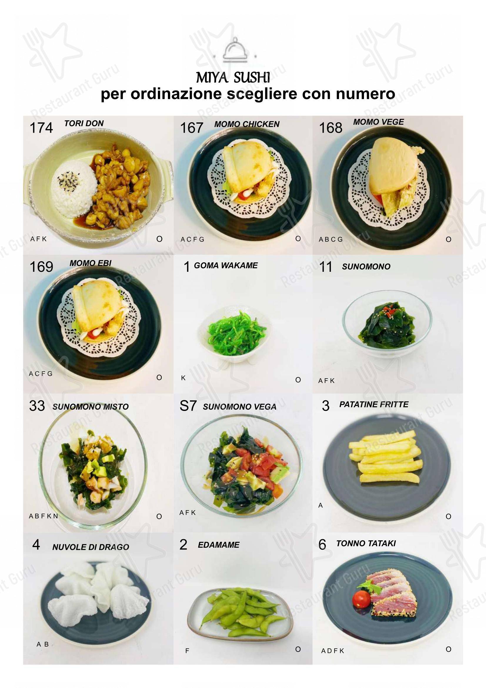 Ristorante Miya Sushi in Borgo San Dalmazzo - Menu bar