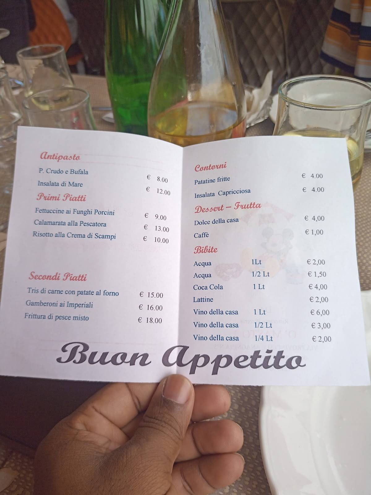 Menu di Ristorante 'O Masto 2 