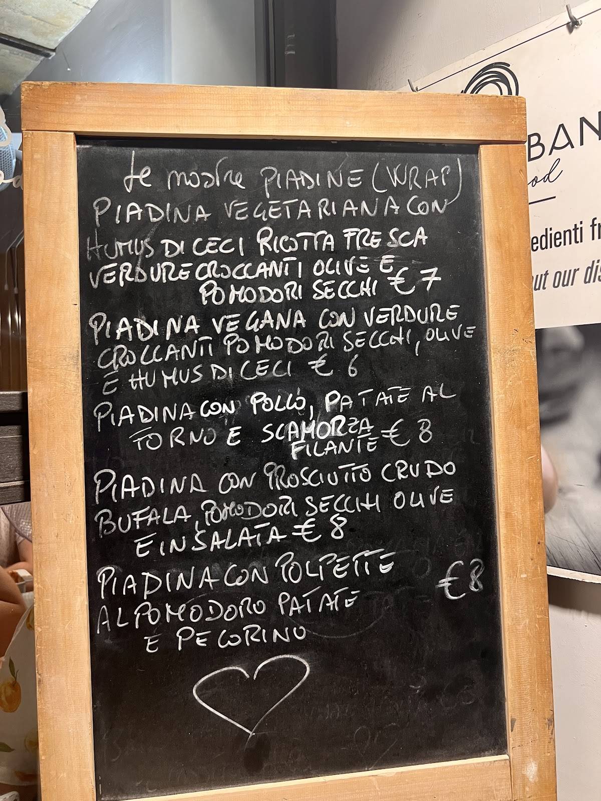 Menu di Ristorante "Pasta Urbana" 