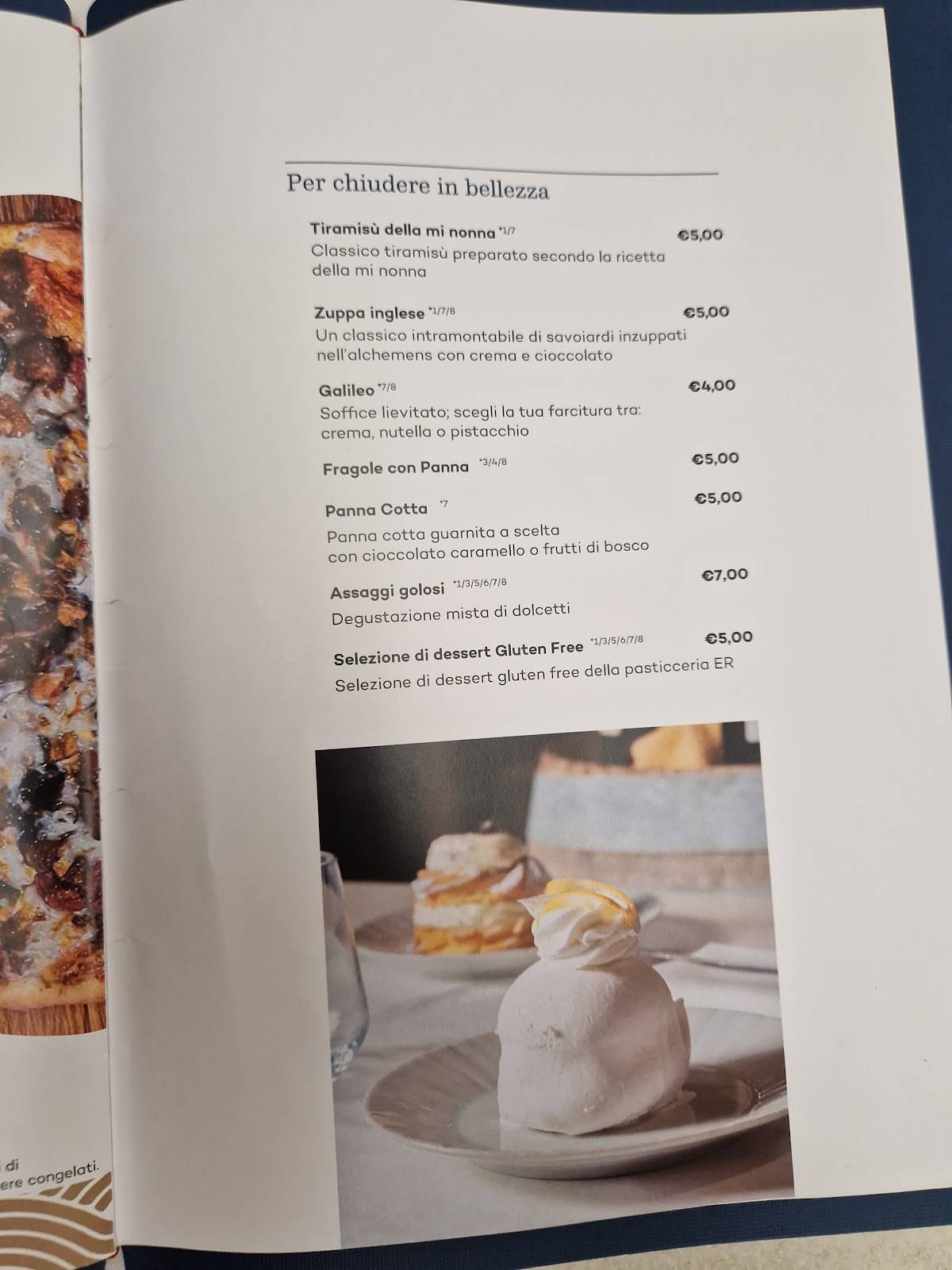 Menu di Ristorante Pizzeria Da Rino 