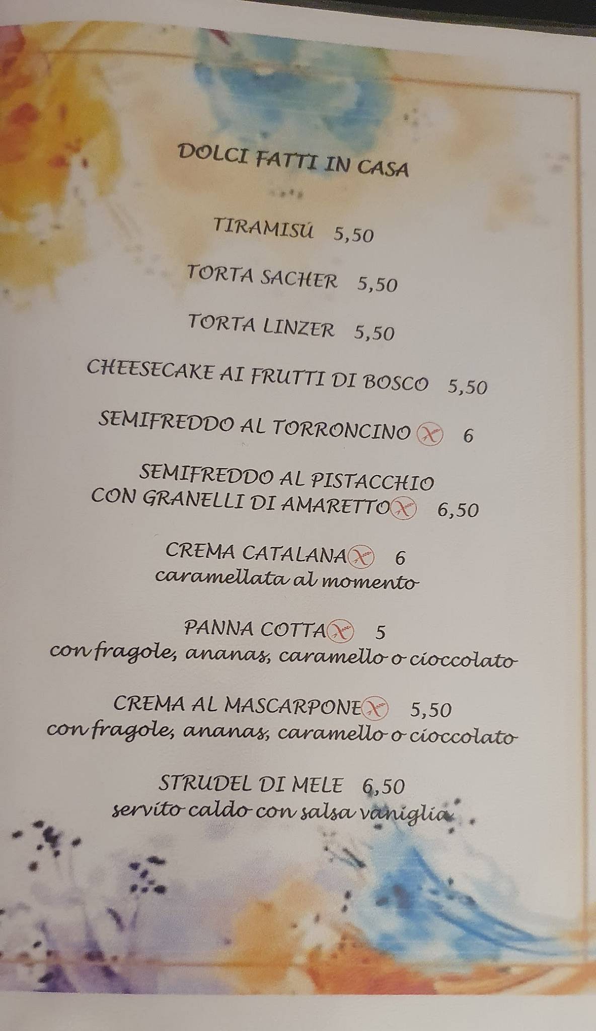 Menu di Ristorante Pizzeria Le Fontane Srl. 