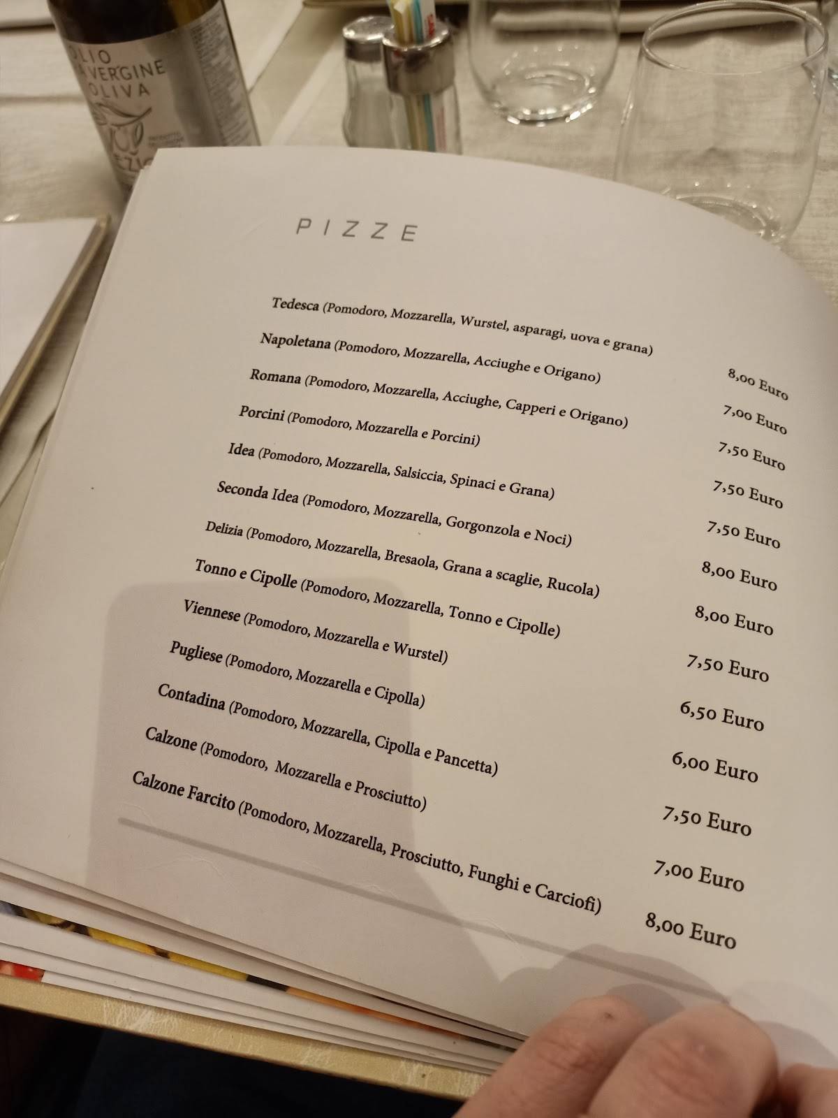 Menu di Ristorante Pizzeria Orchidea 