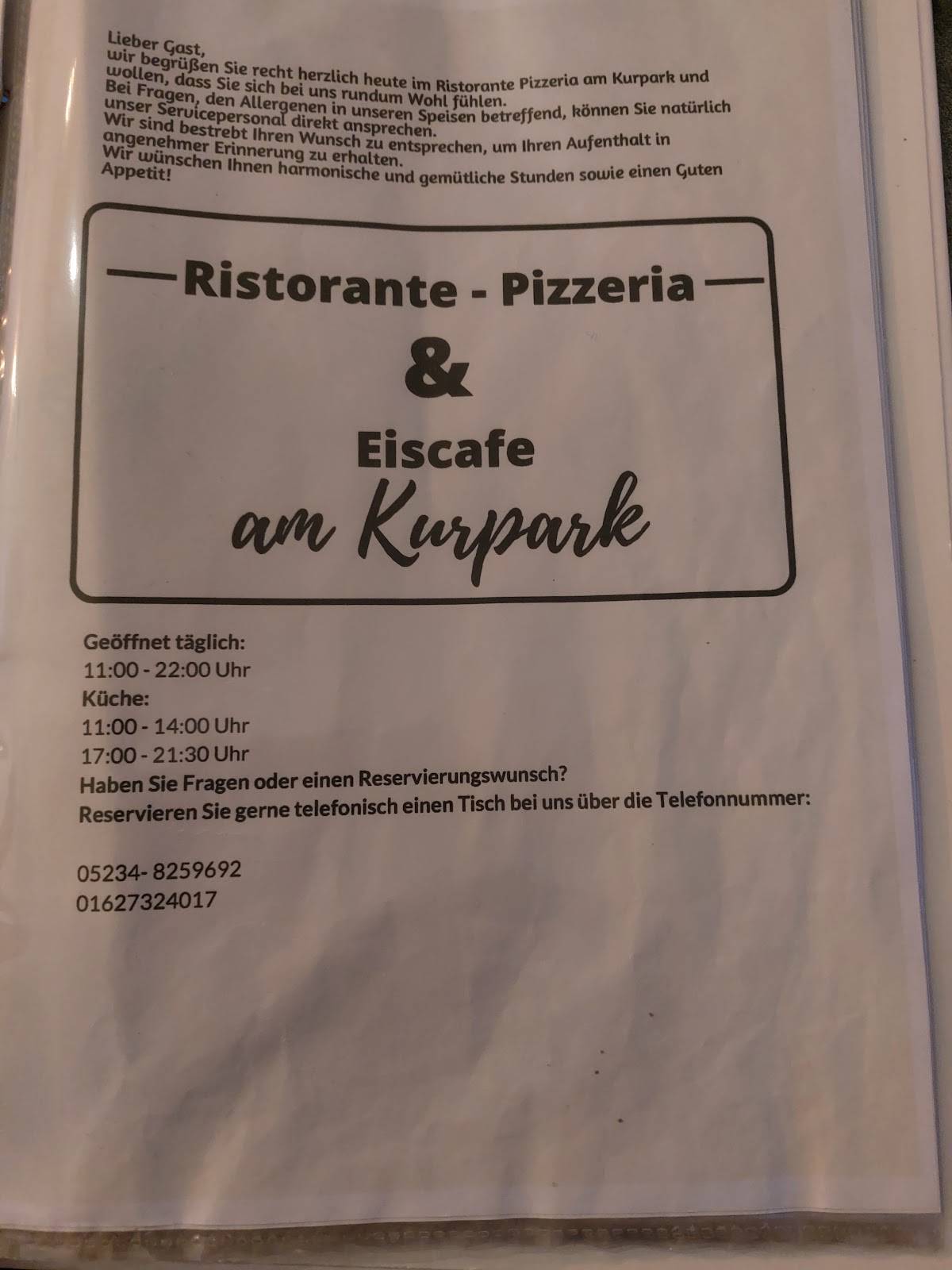ristorante-pizzeria & eiscafe am kurpark