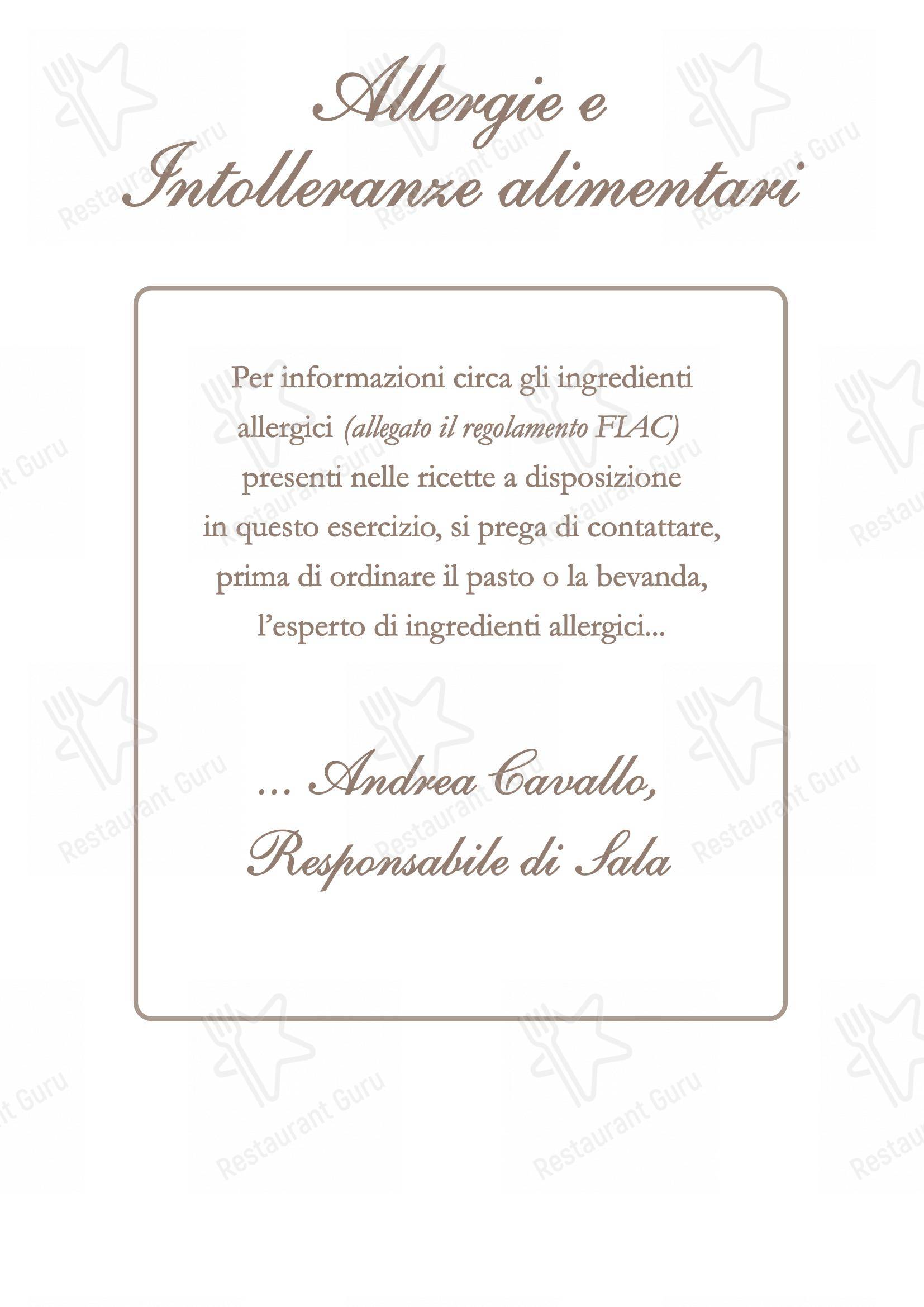 Ristorante Ragno D'Oro in Manoppello Scalo - Menu