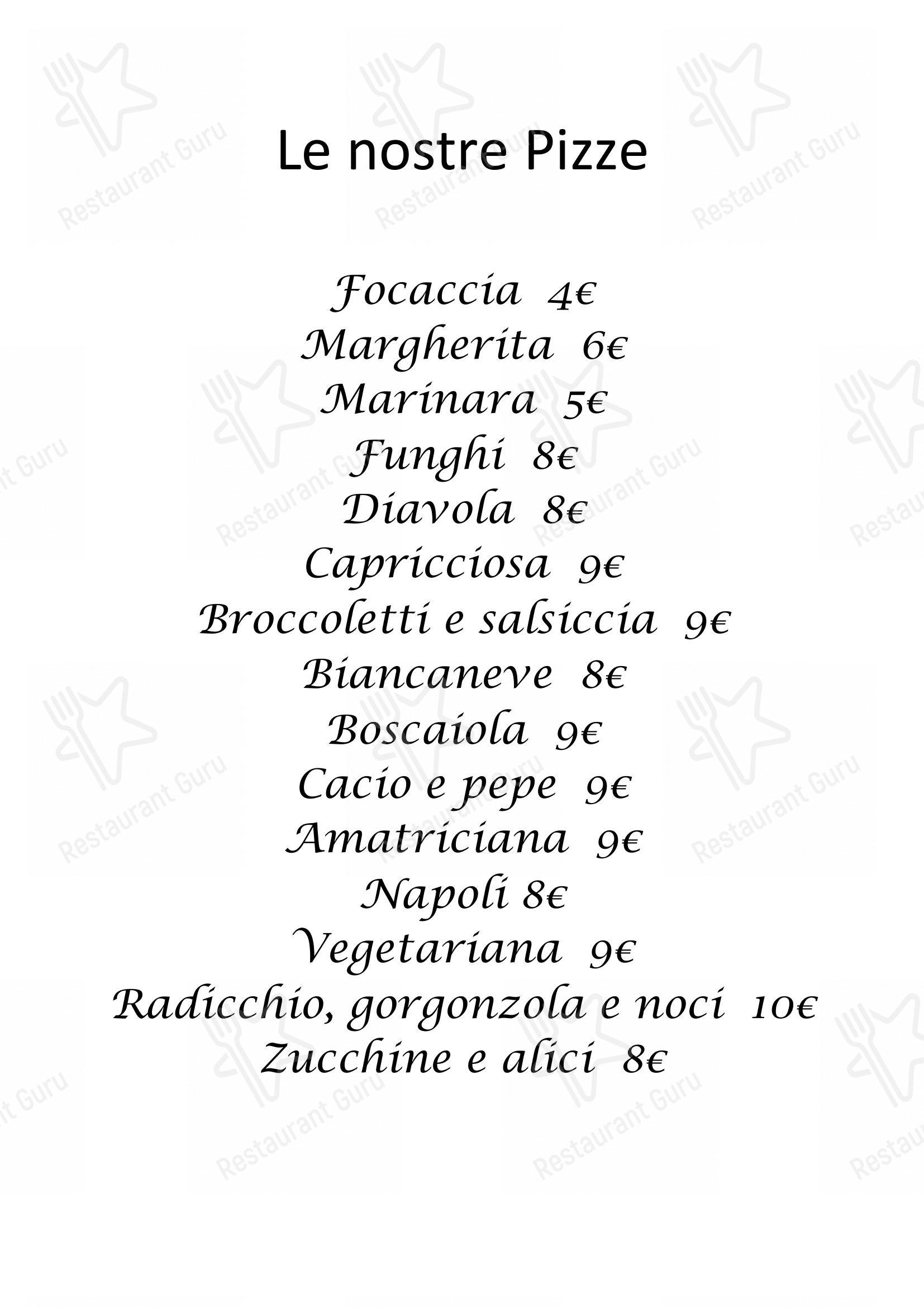 Menu di Ristorante 