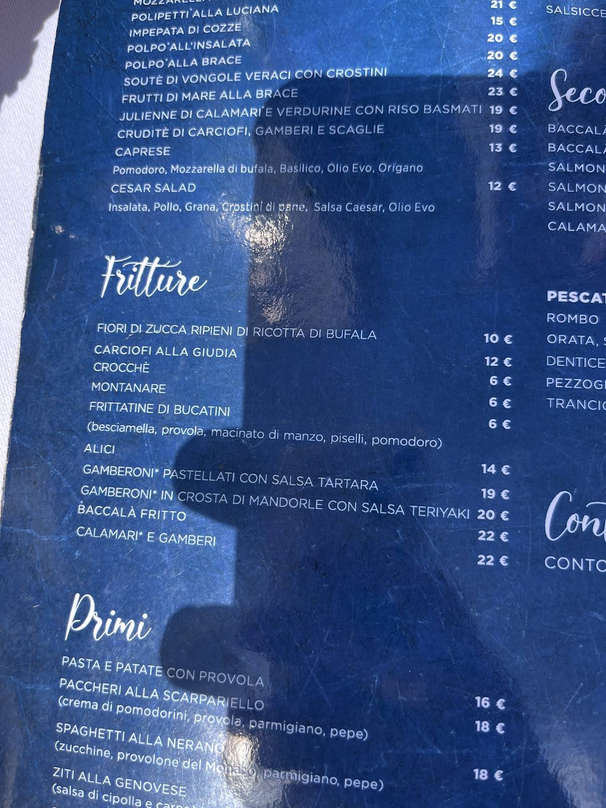 Menu di Ristorante e Pizzeria Stella 