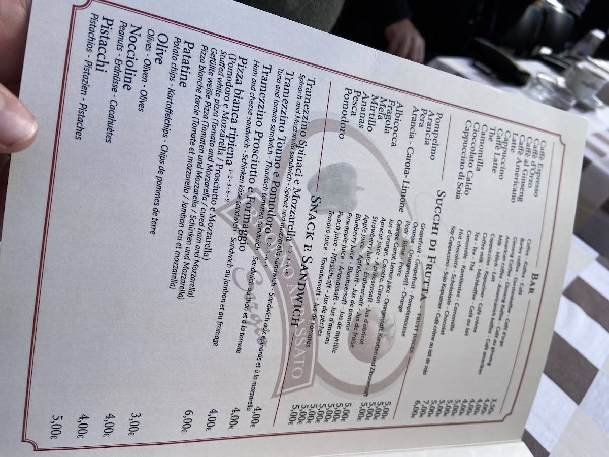 Menu di Ritorno al Passato 