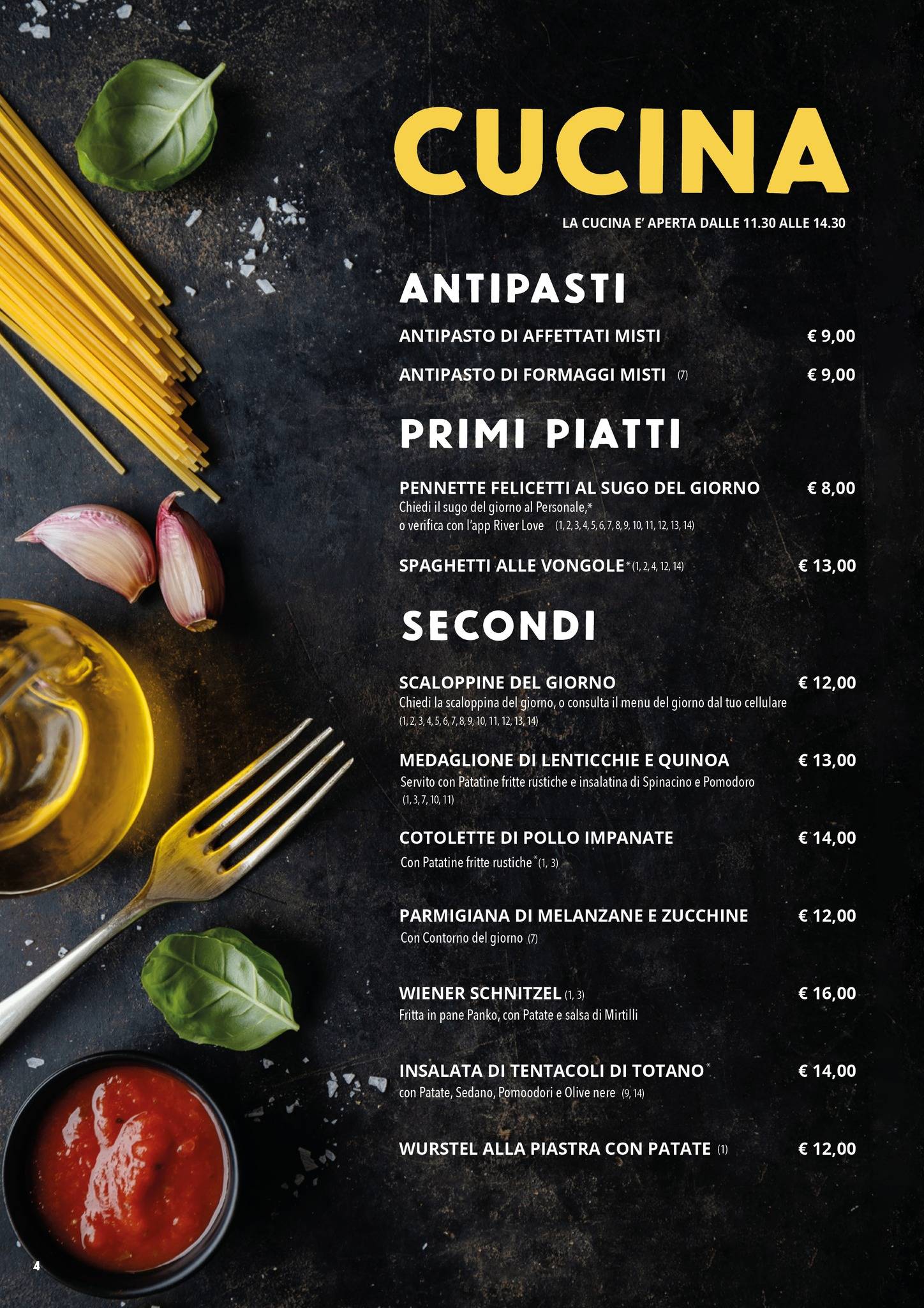 Menu di River 