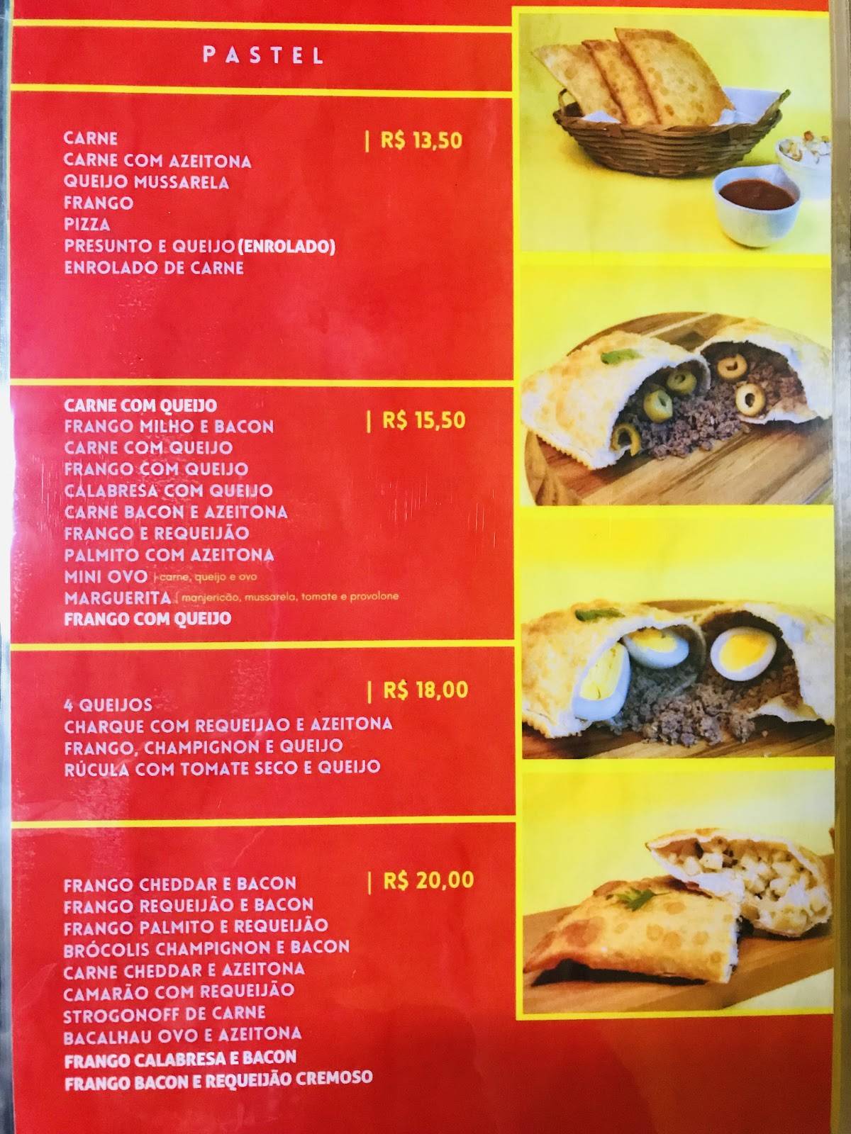 Roberto's Pastel cardápio