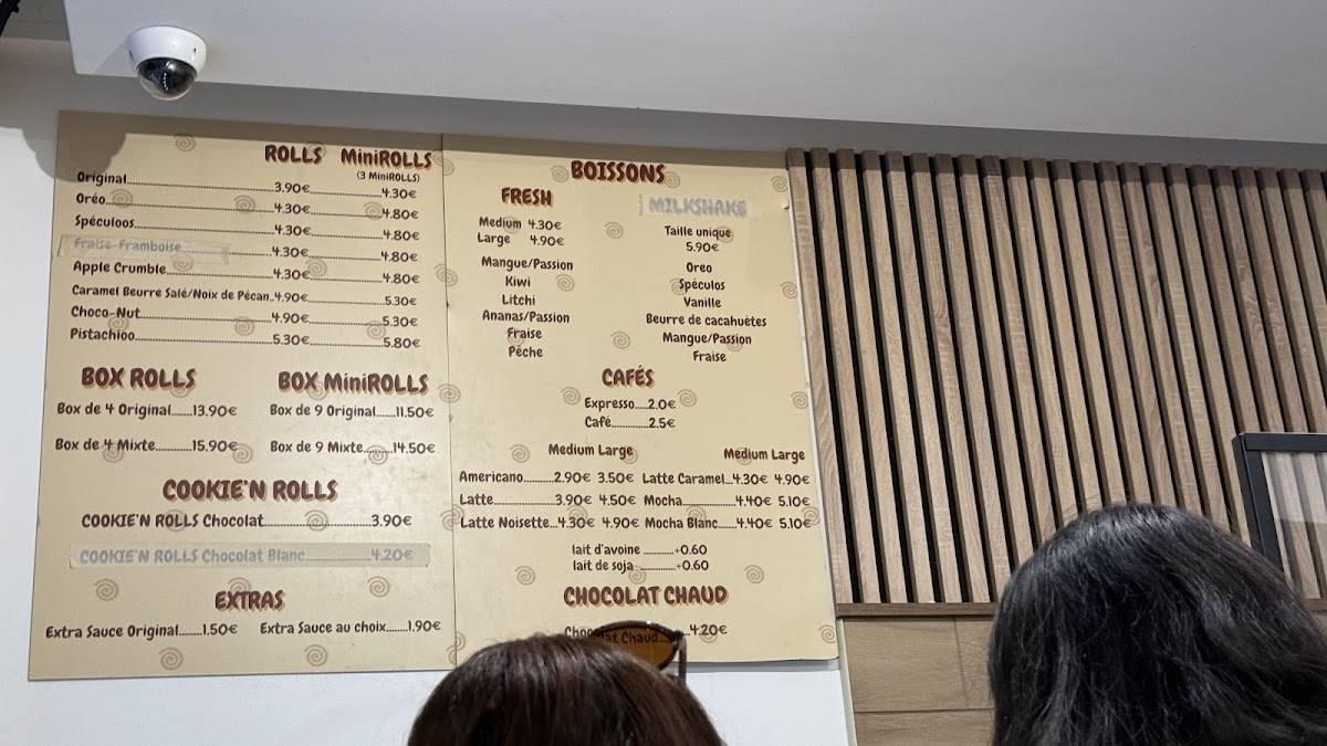 Menu de Rollsy