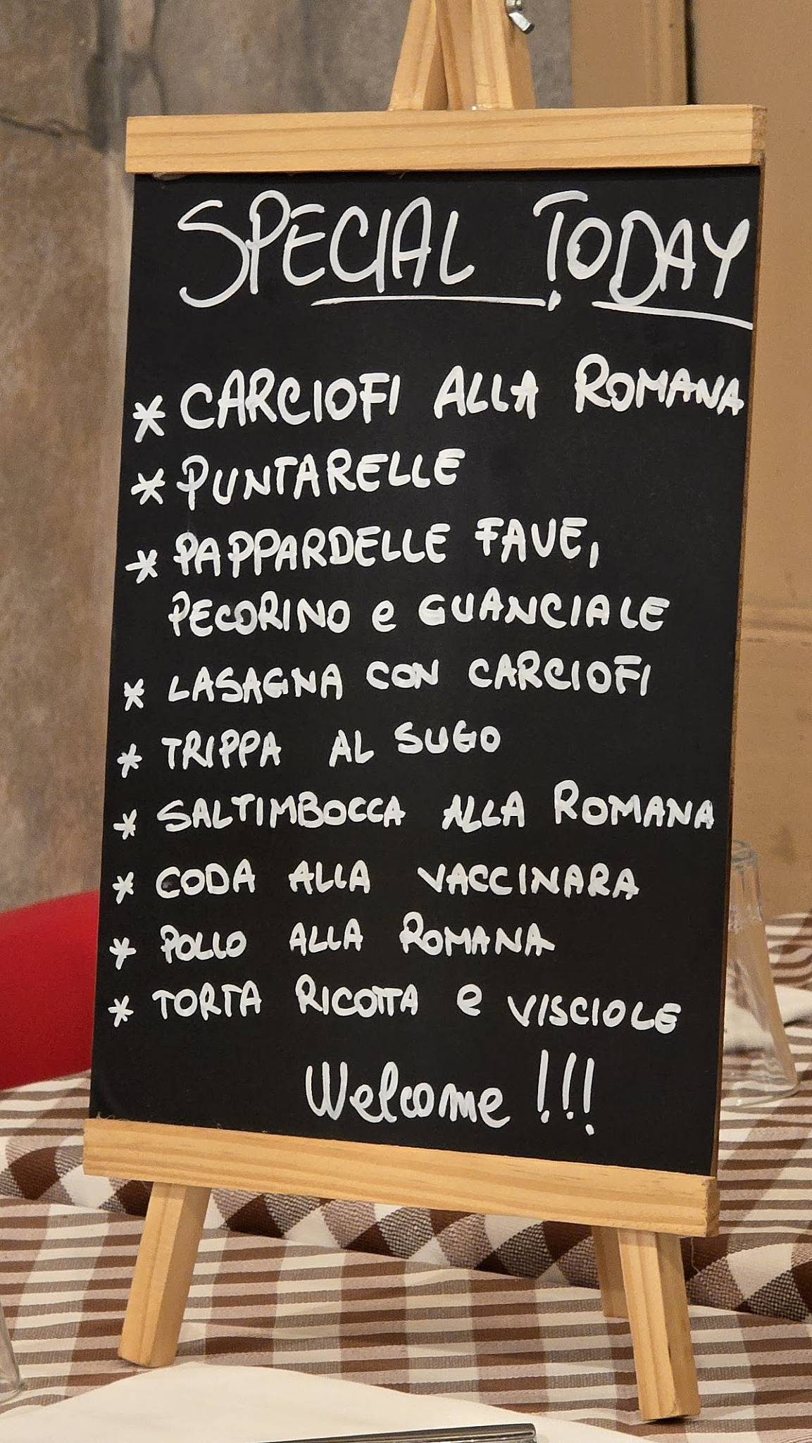 Menu di Bistrot Er Marchese | Roma Centro 