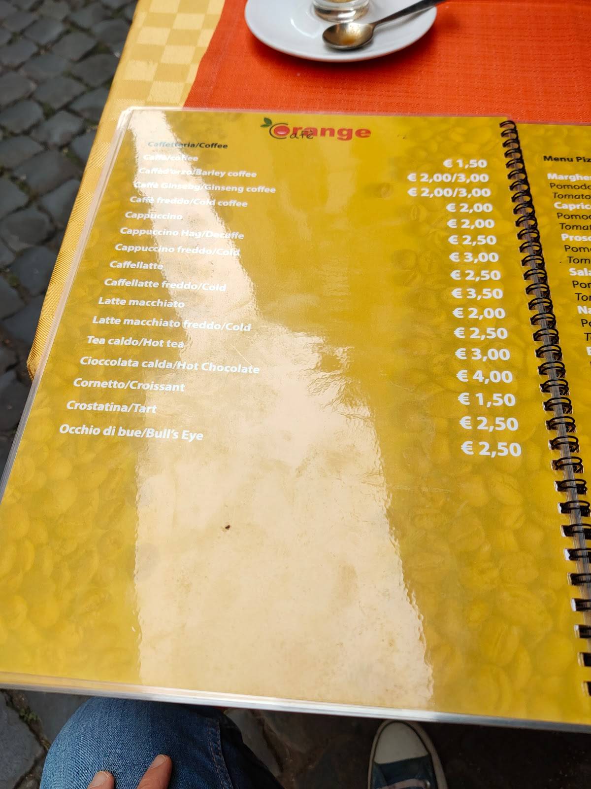 Menu di Orange Café 