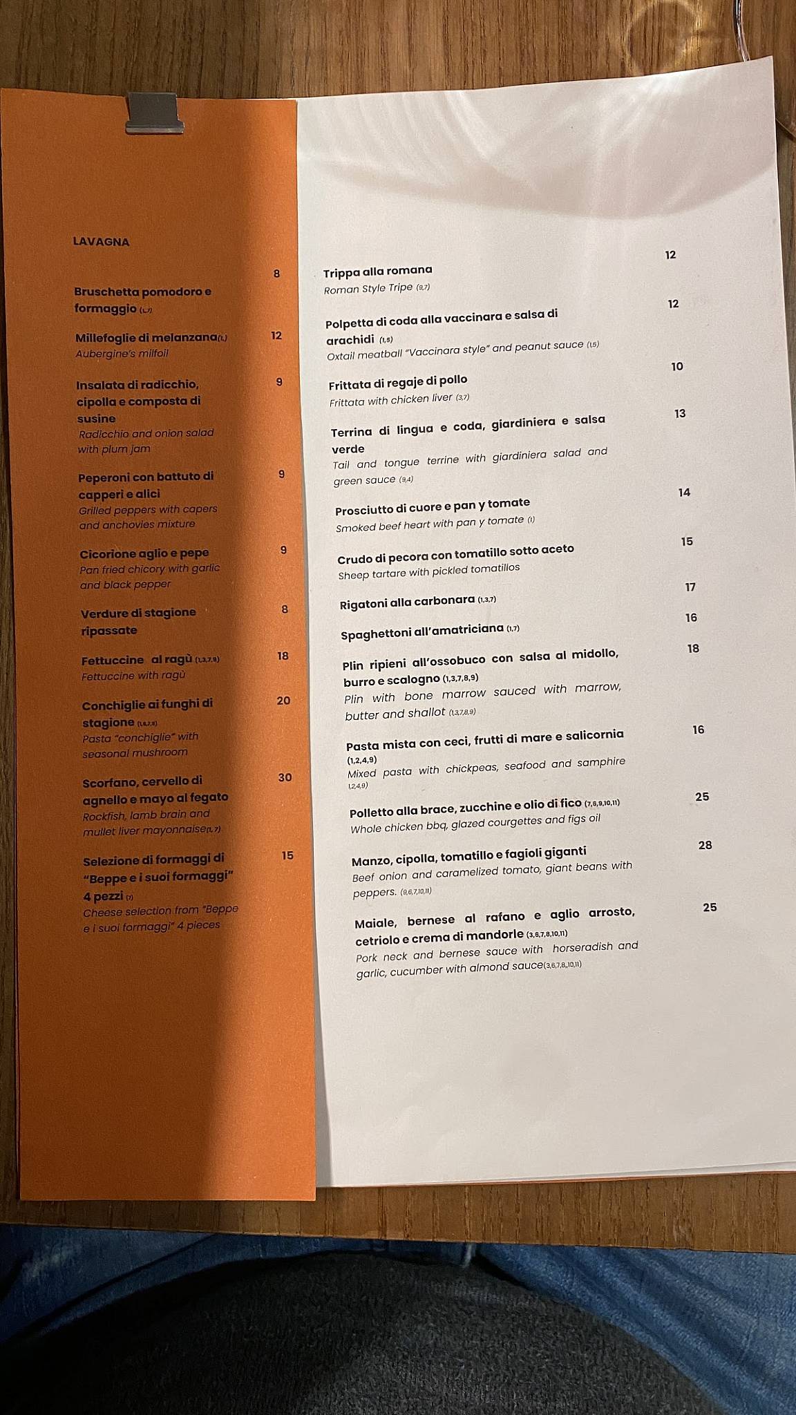 Menu di SantoPalato 