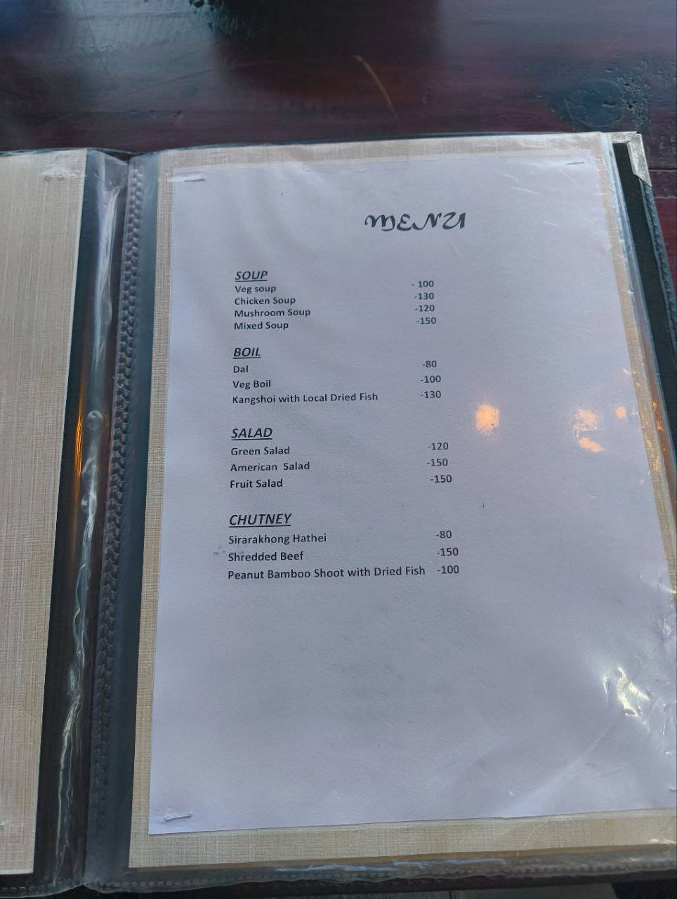 Roots menu