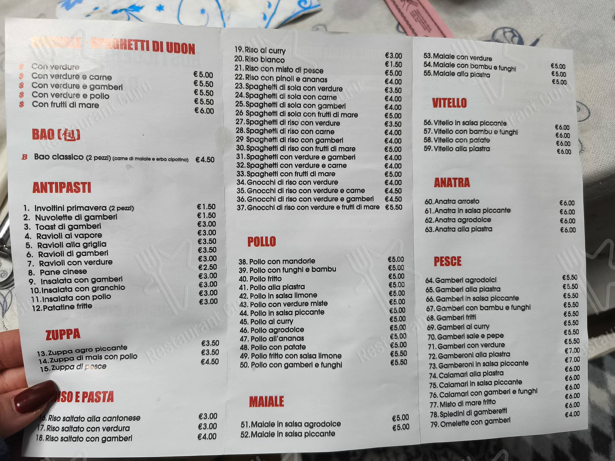 Guarda il menu di Rosticceria Cinese Da Lai