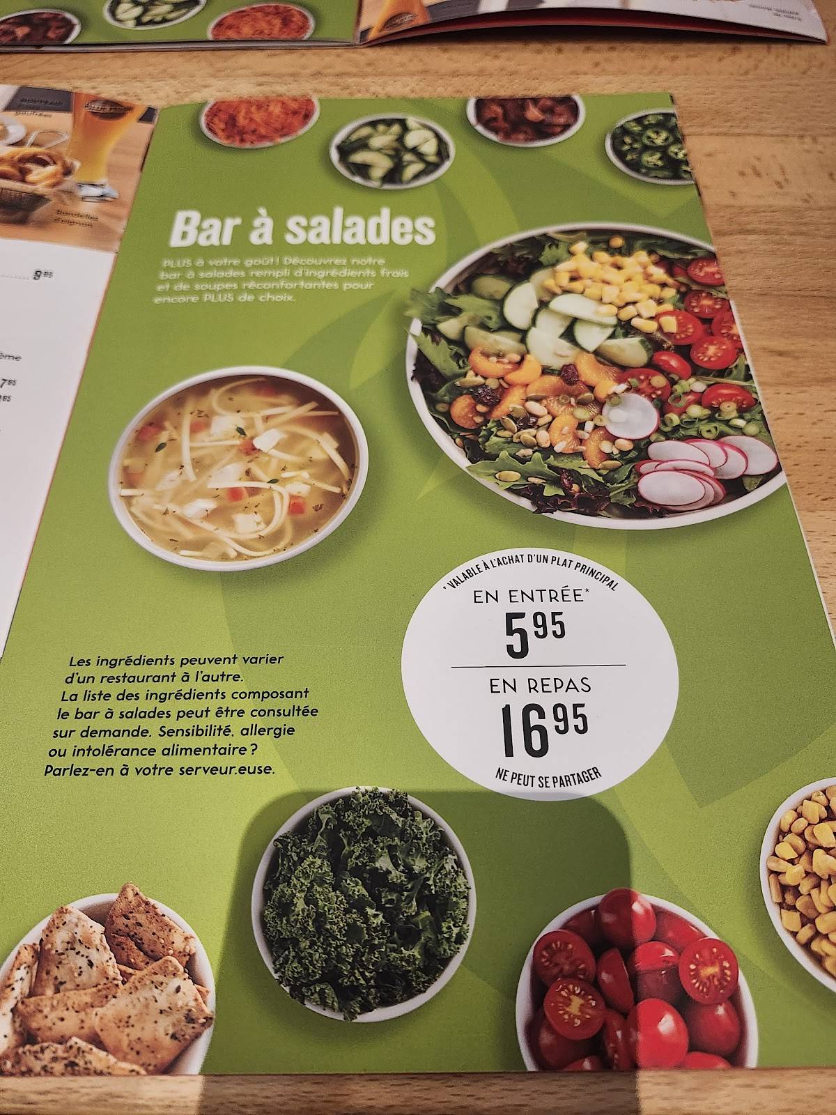 Menu de Rôtisserie Scores