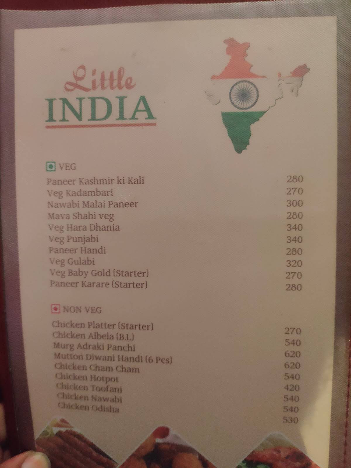 Madhuban Restaurant menu