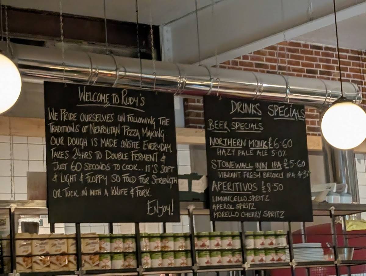 Menu at Rudy's Pizza Napoletana - Durham restaurant, Durham