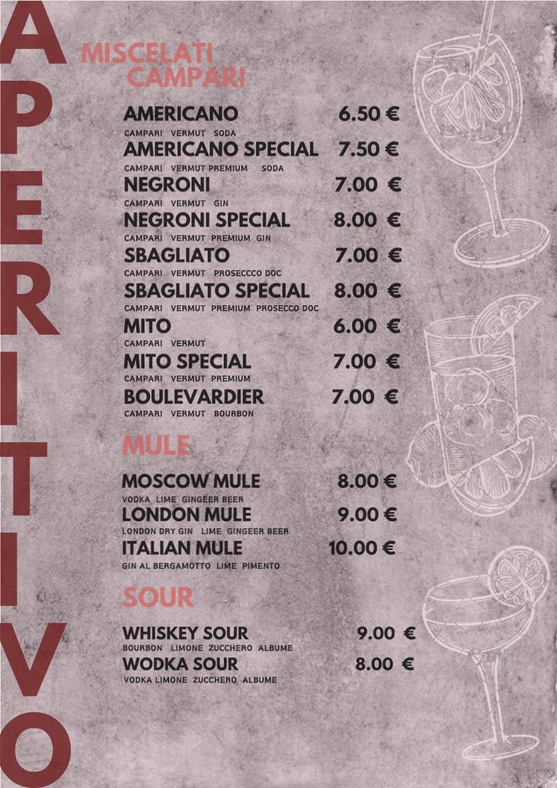 Menu di SALOTTO AMOR food&drink 