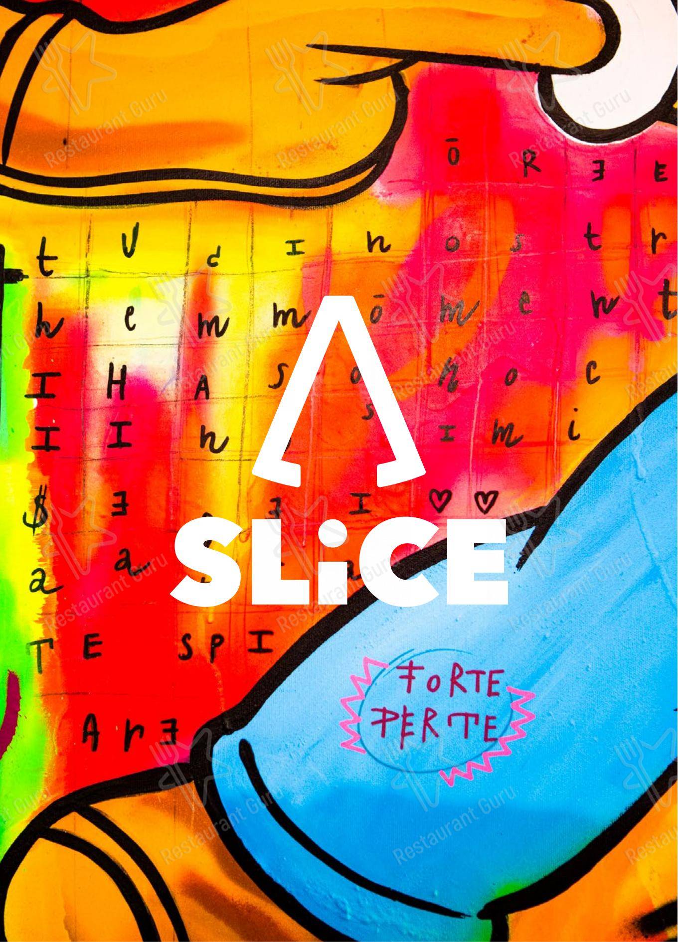 Menu per SLICE ristorante