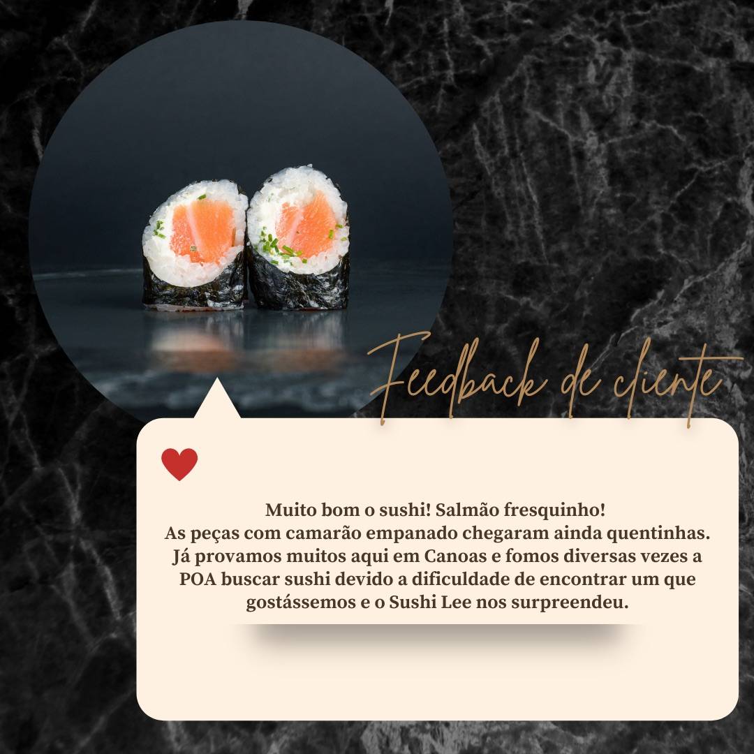 Sushi Lee Delivery cardápio