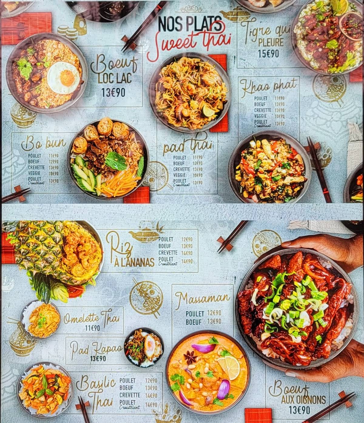 Menu de SWEET THAI