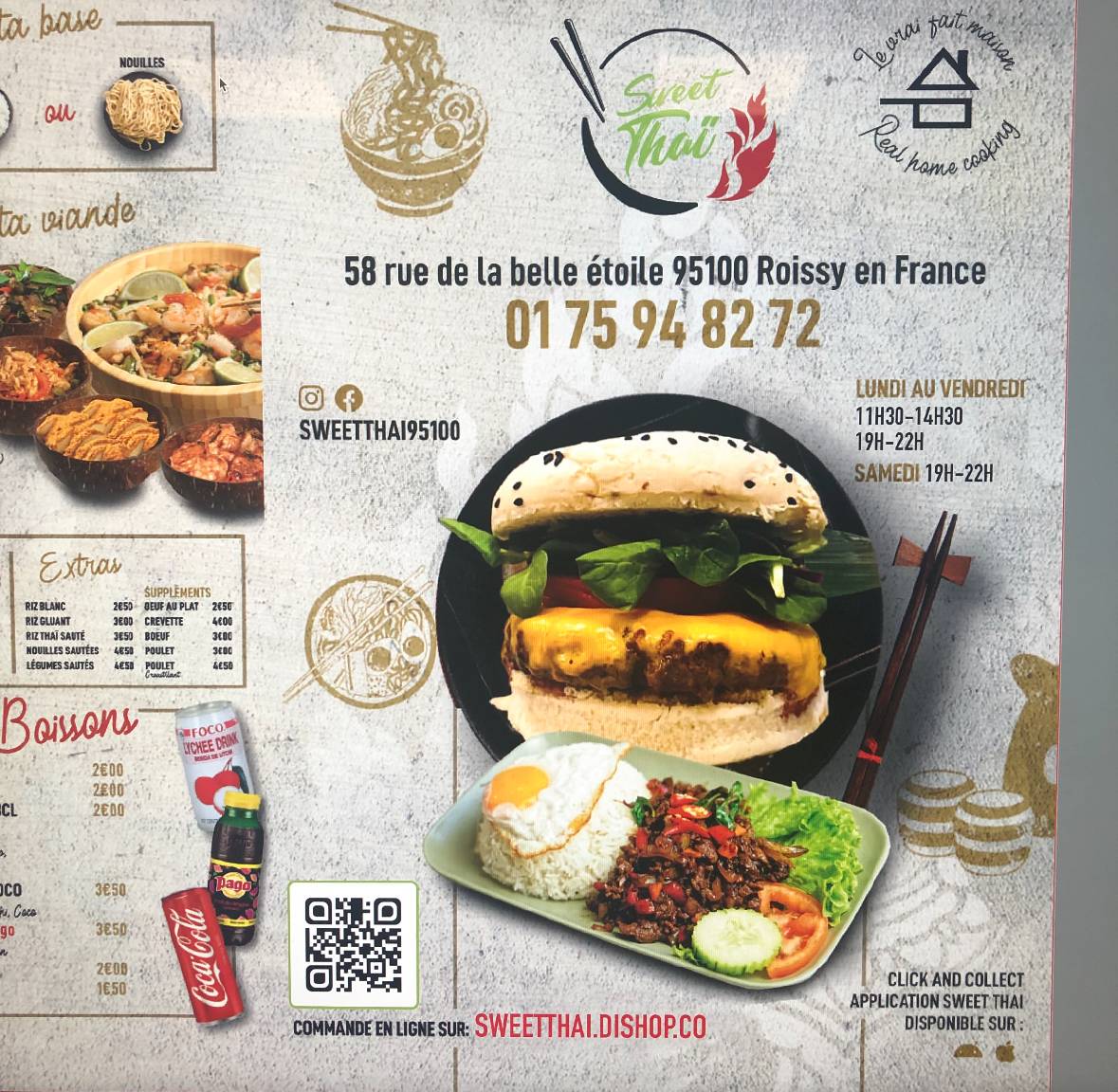 Menu de SWEET THAI
