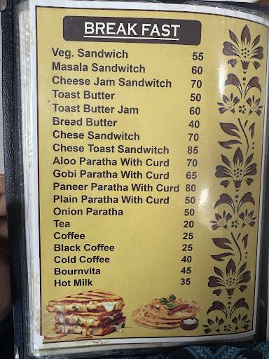 Sagar Darshan Restaurant menu