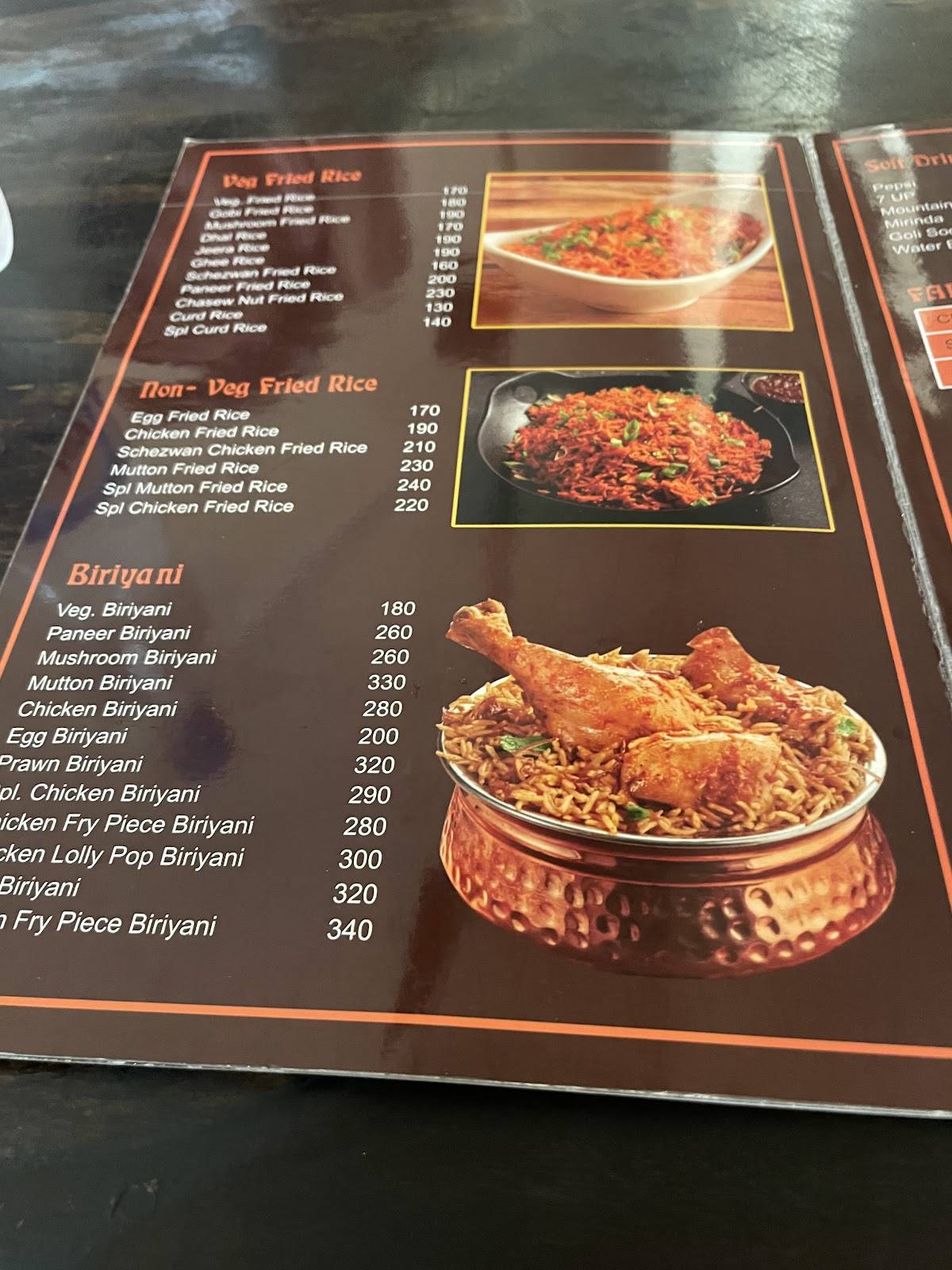Sai Rohith Dhaba Centre menu