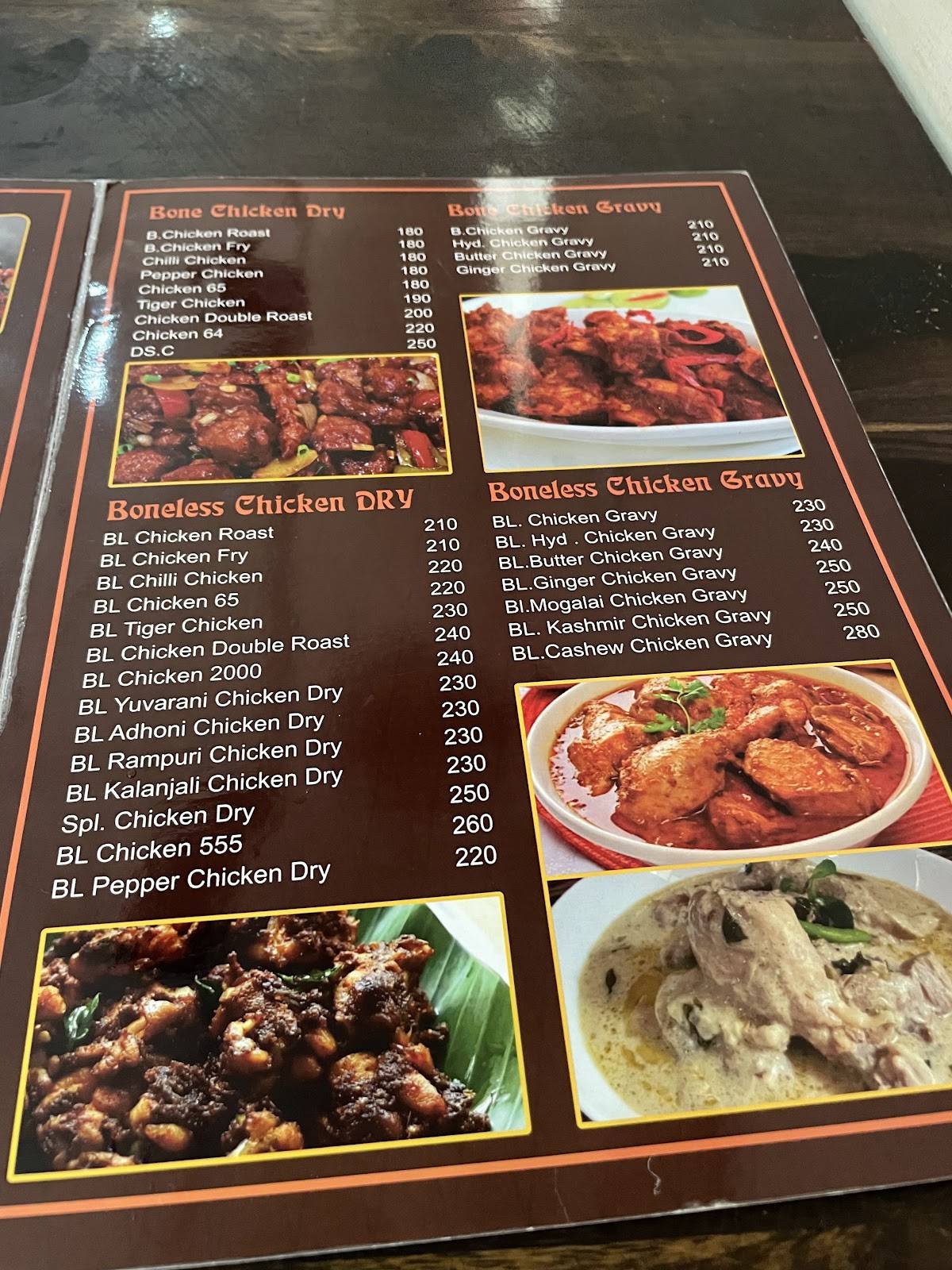 Sai Rohith Dhaba Centre menu