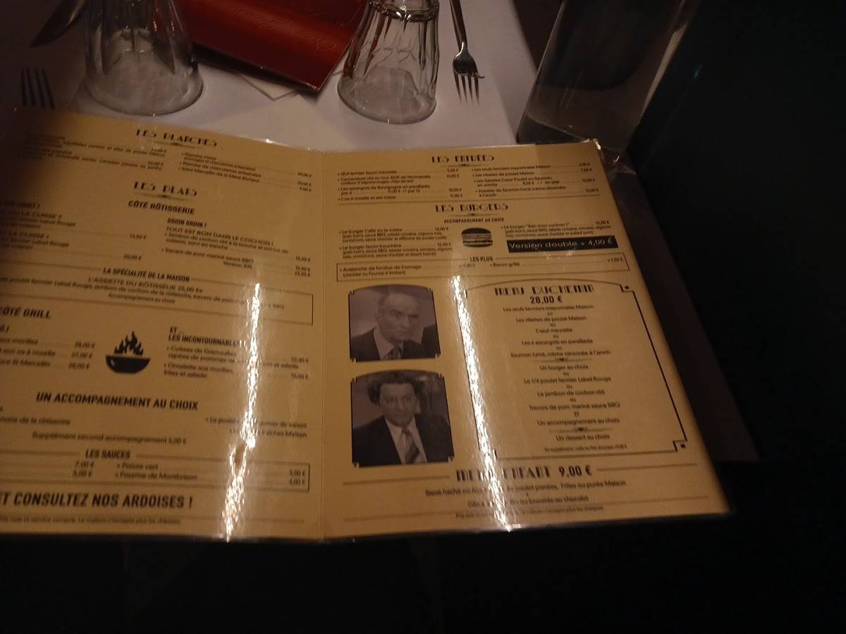 L'aile Ou La Cuisse Restaurant Menu