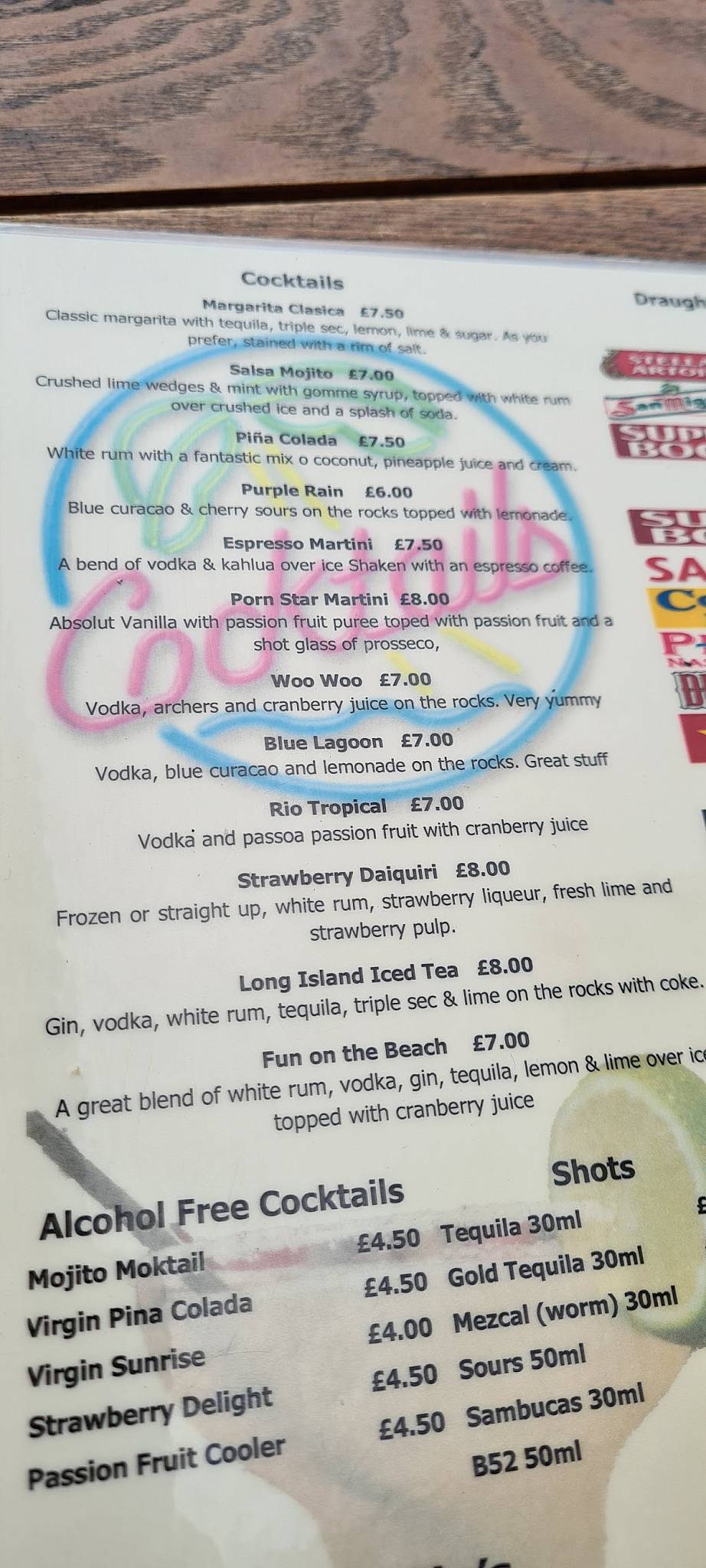 Menu at Salsa Tapas & Grill restaurant, SouthendonSea