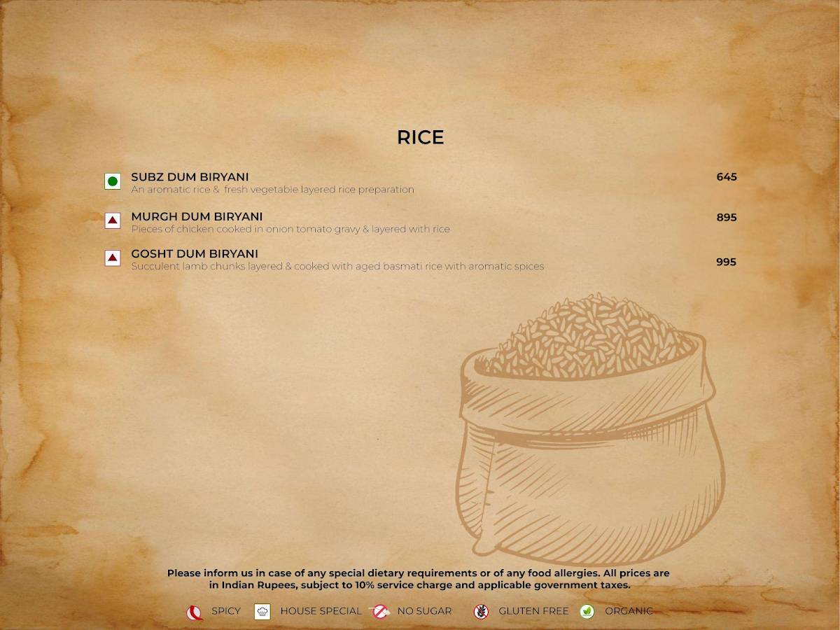 Sana-di-ge Delhi - Seafood Restaurant menu