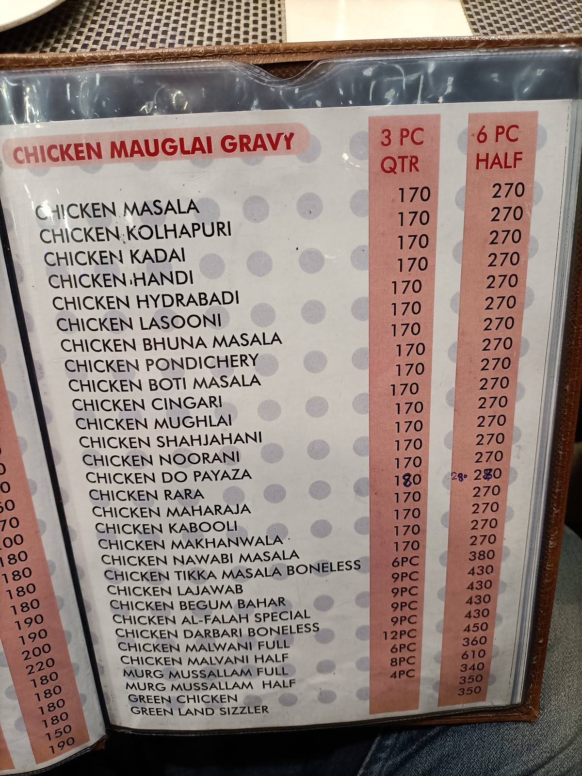 Al-Falah's Masterchef menu