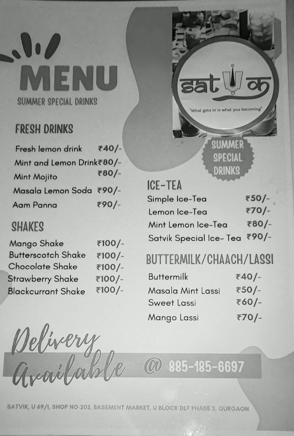 Satvik menu