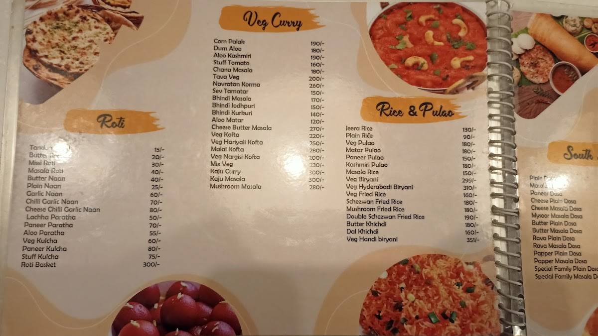 Satyam Bakers Snacks And Sweets & Cafe menu