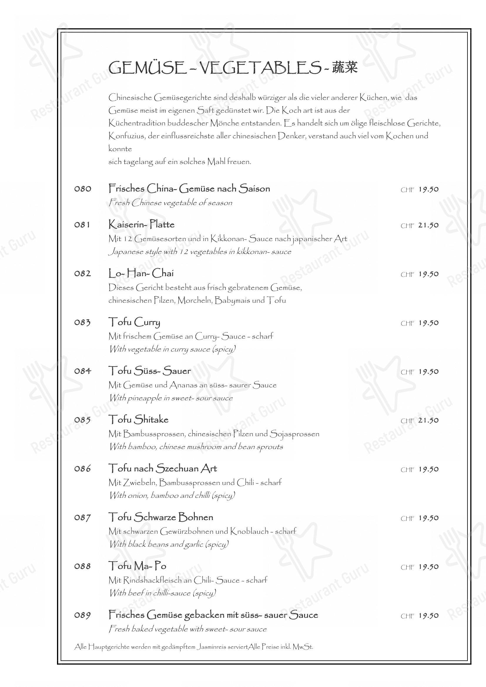 Schwanen in Lyss - Menu bar