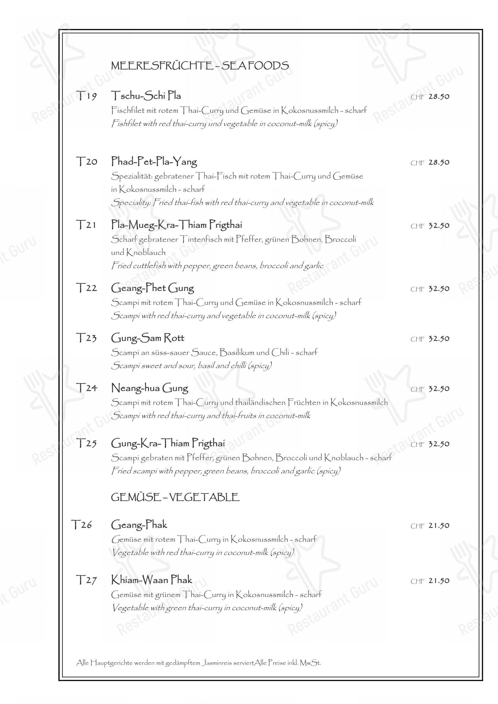 Schwanen in Lyss - Menu bar