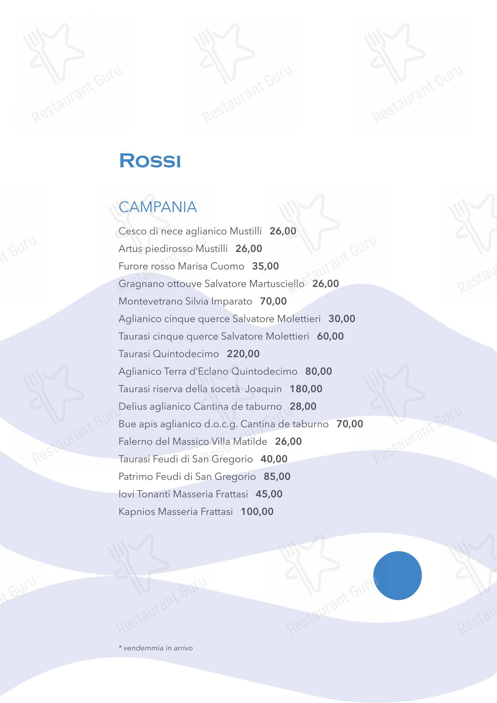 Menu bar per Scicchitano Ristorante Napoli in Napoli