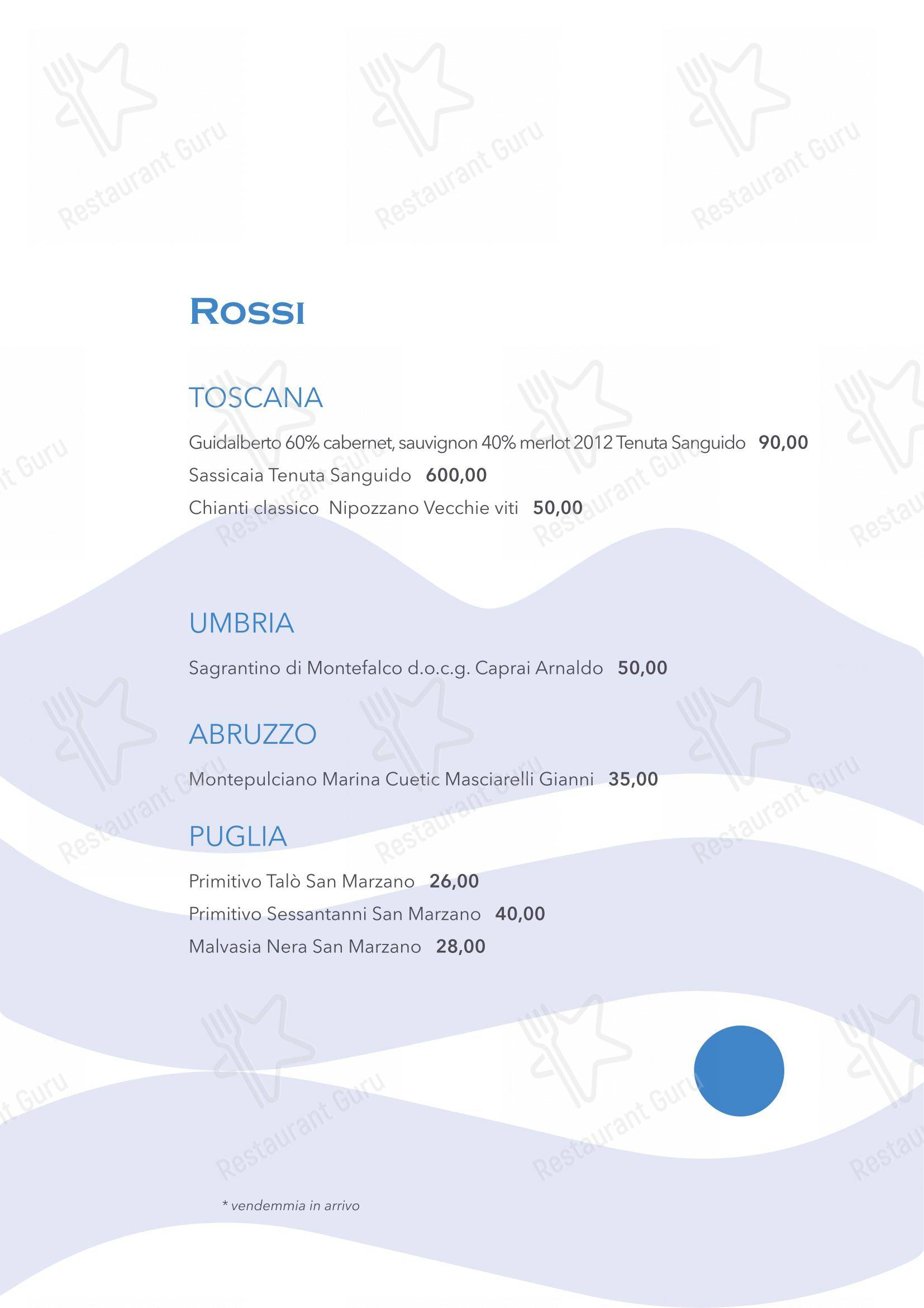 Menu bar per Scicchitano Ristorante Napoli in Napoli