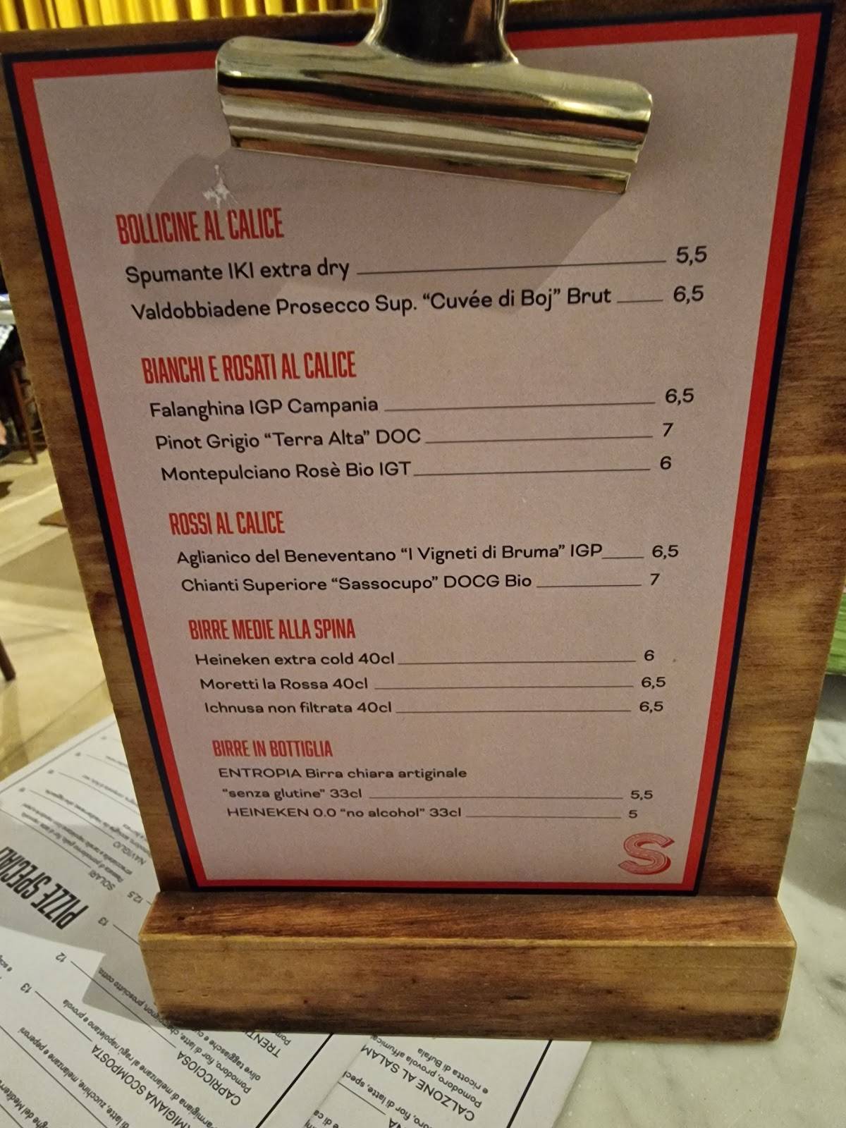 Menu di Sciué Navigli 