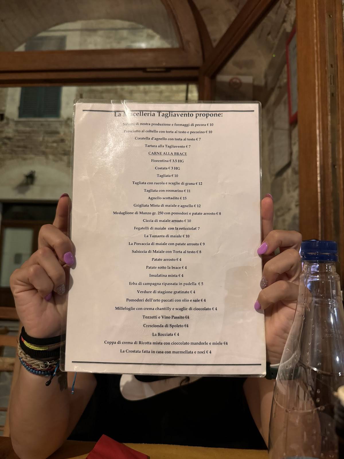 Menu di Scottadito Ristorante di Biagetti Marco 