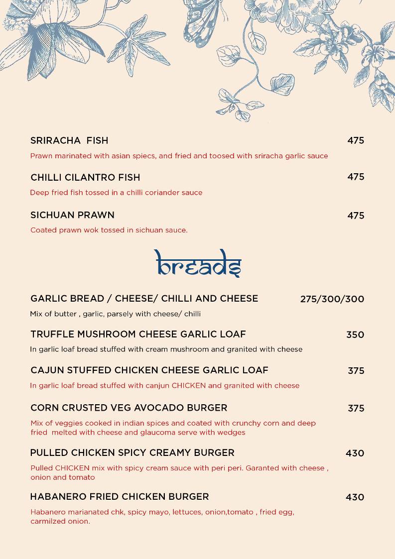 Aangan Restro Bar menu