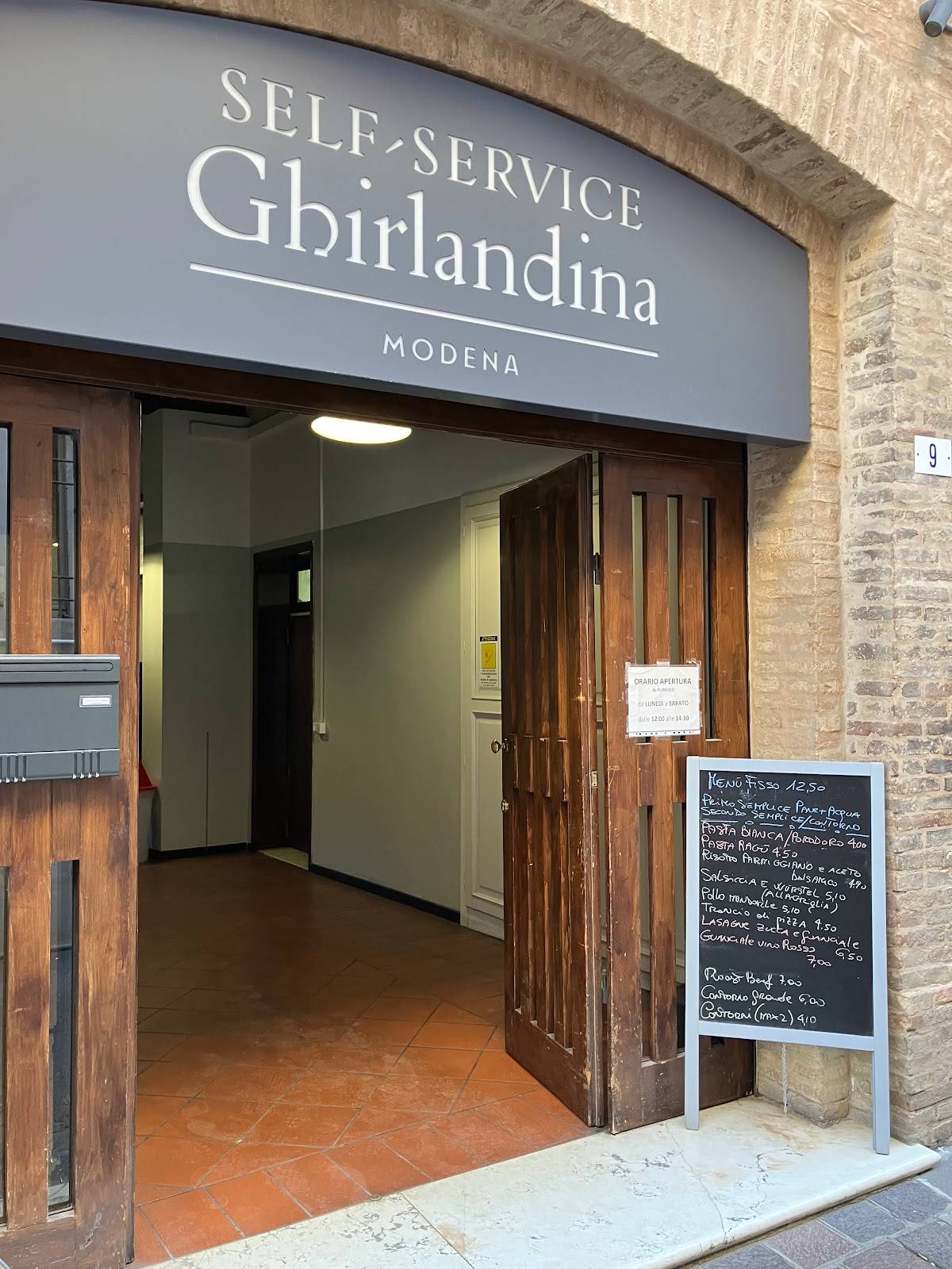 Menu di Self Ghirlandina 