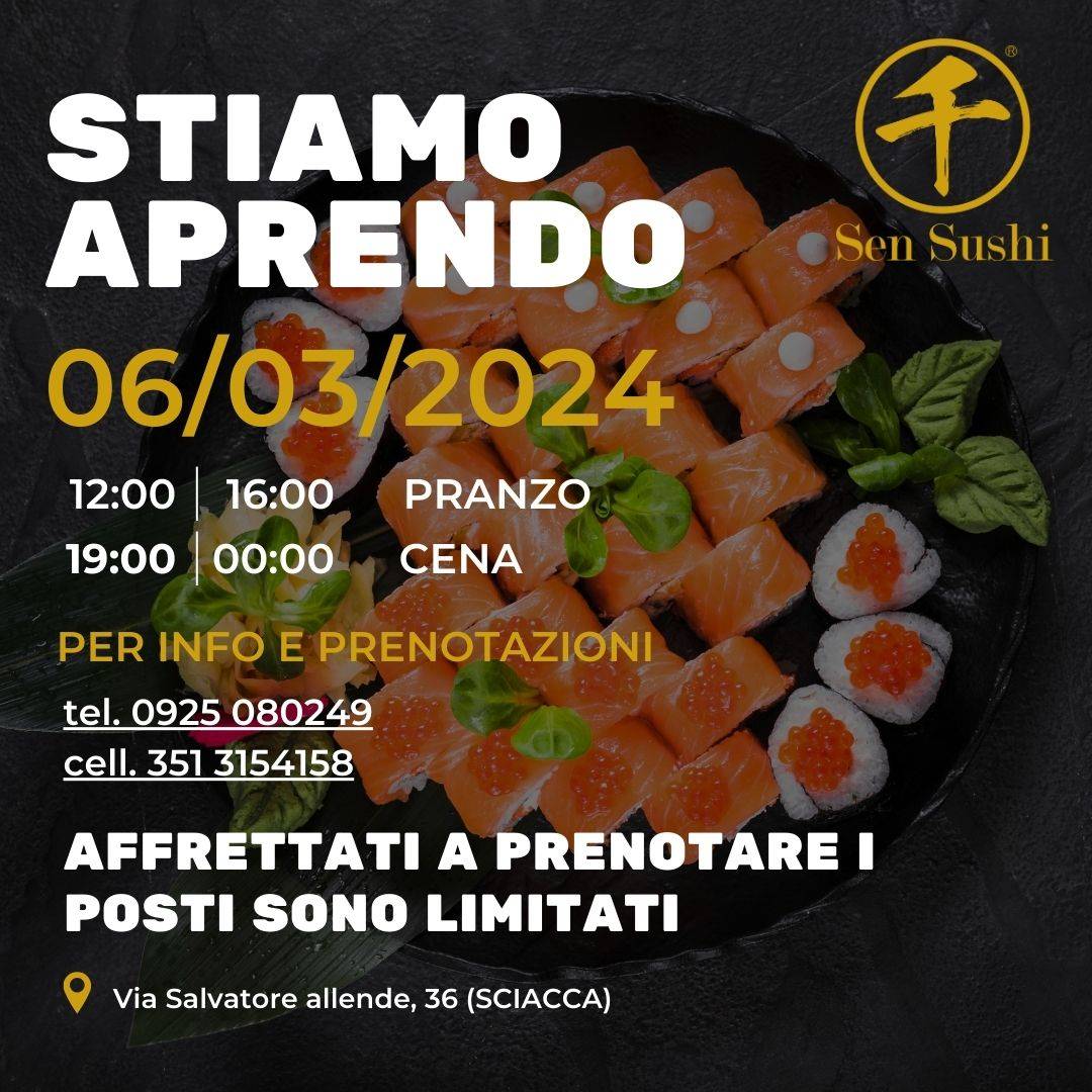 Menu di Sen Sushi Sciacca 